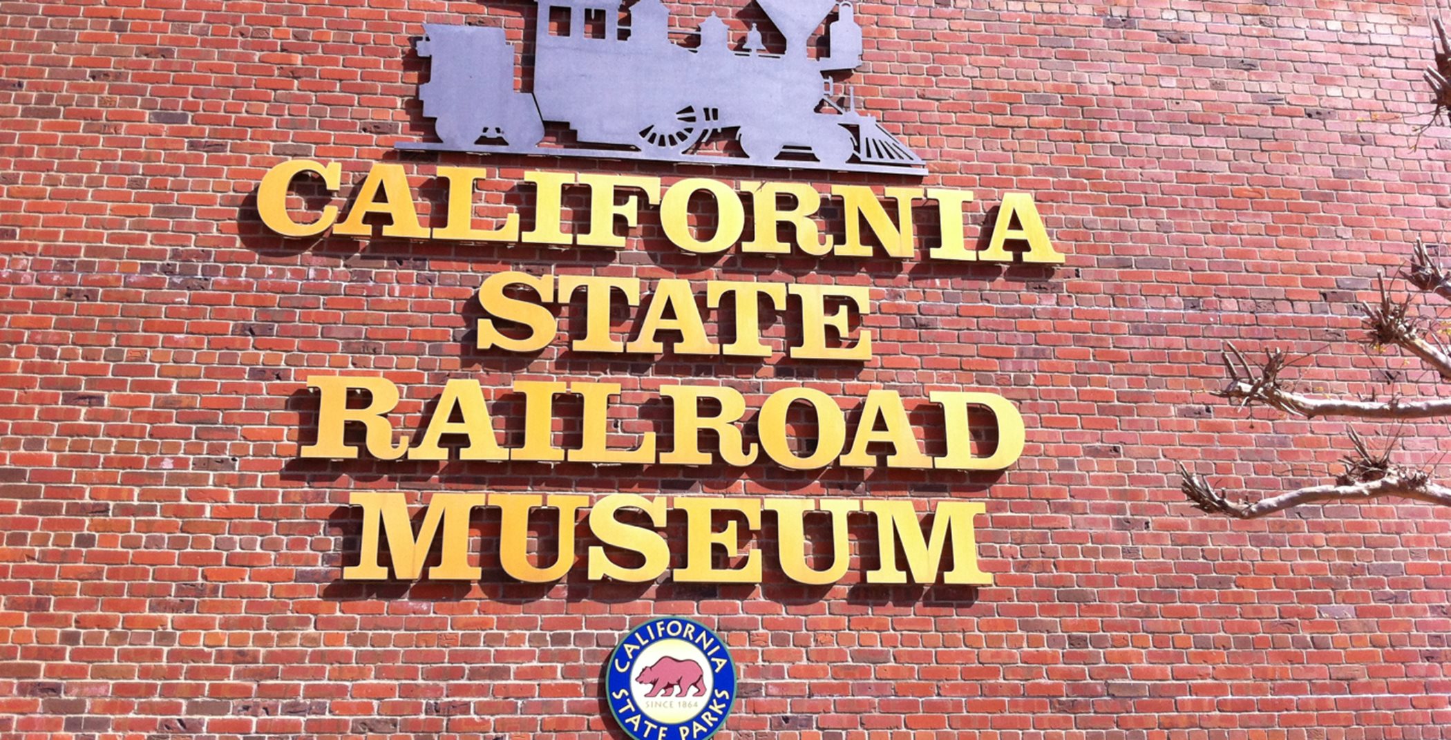 California State Railroad Museum exterior sign