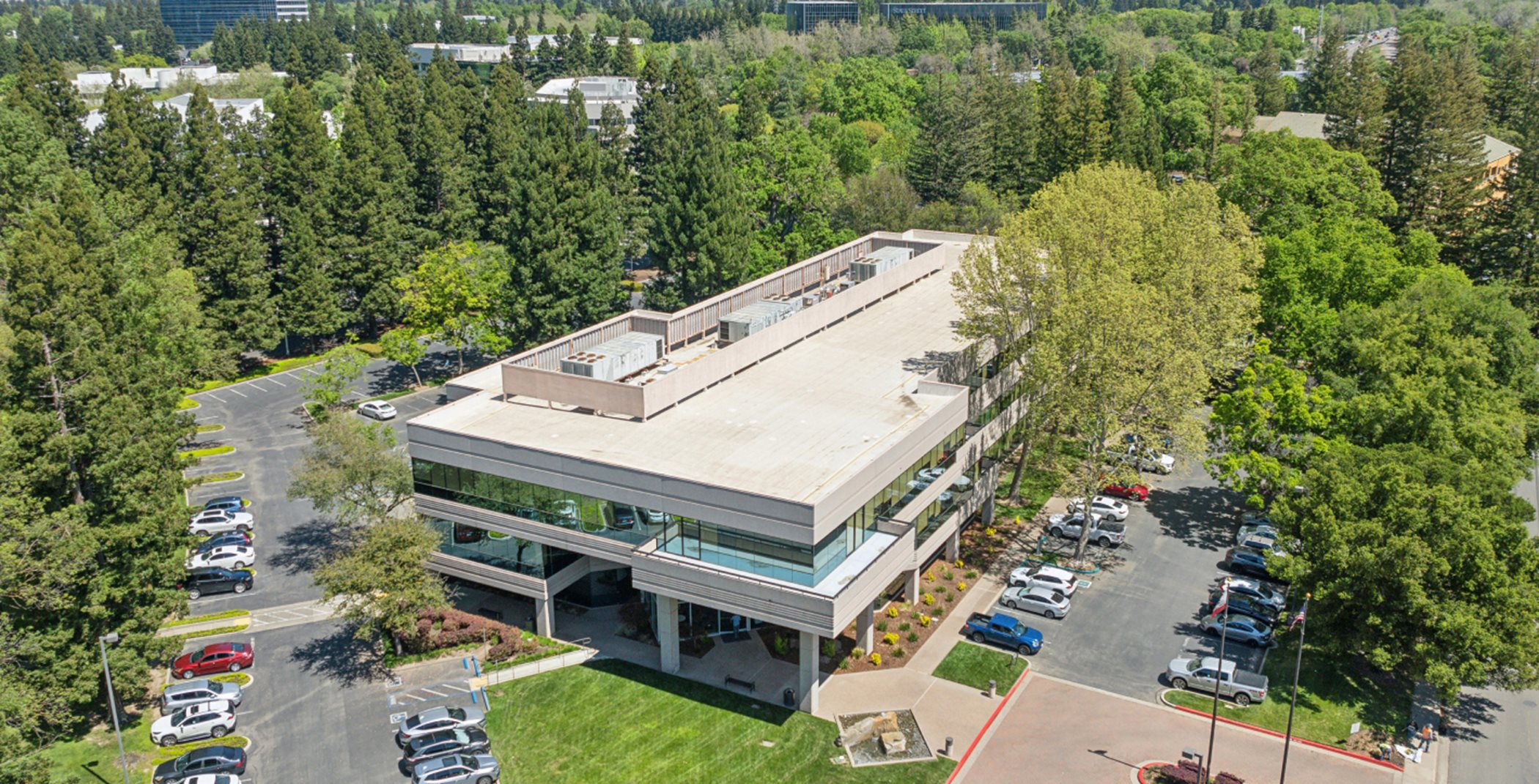 Northwestern California University School of Law aerial view
