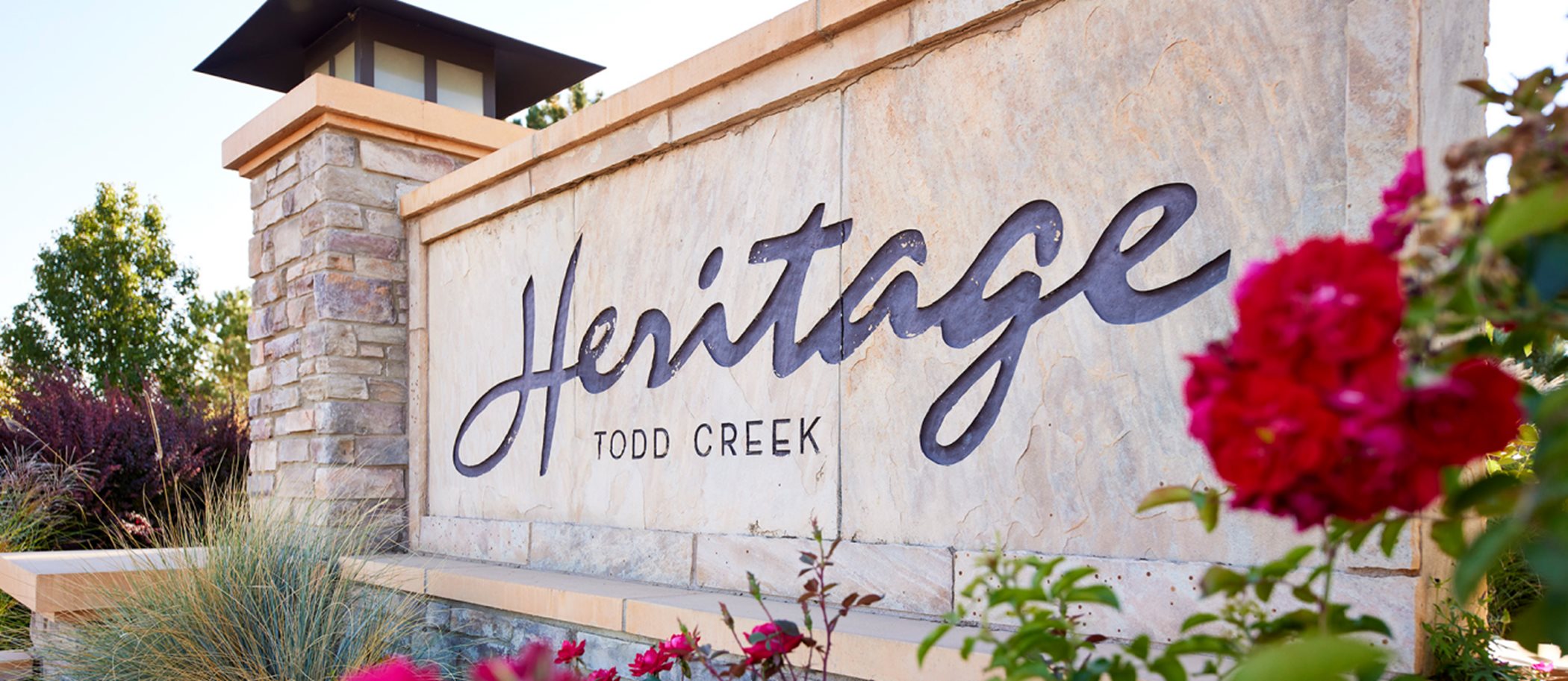 Heritage Todd Creek welcome sign