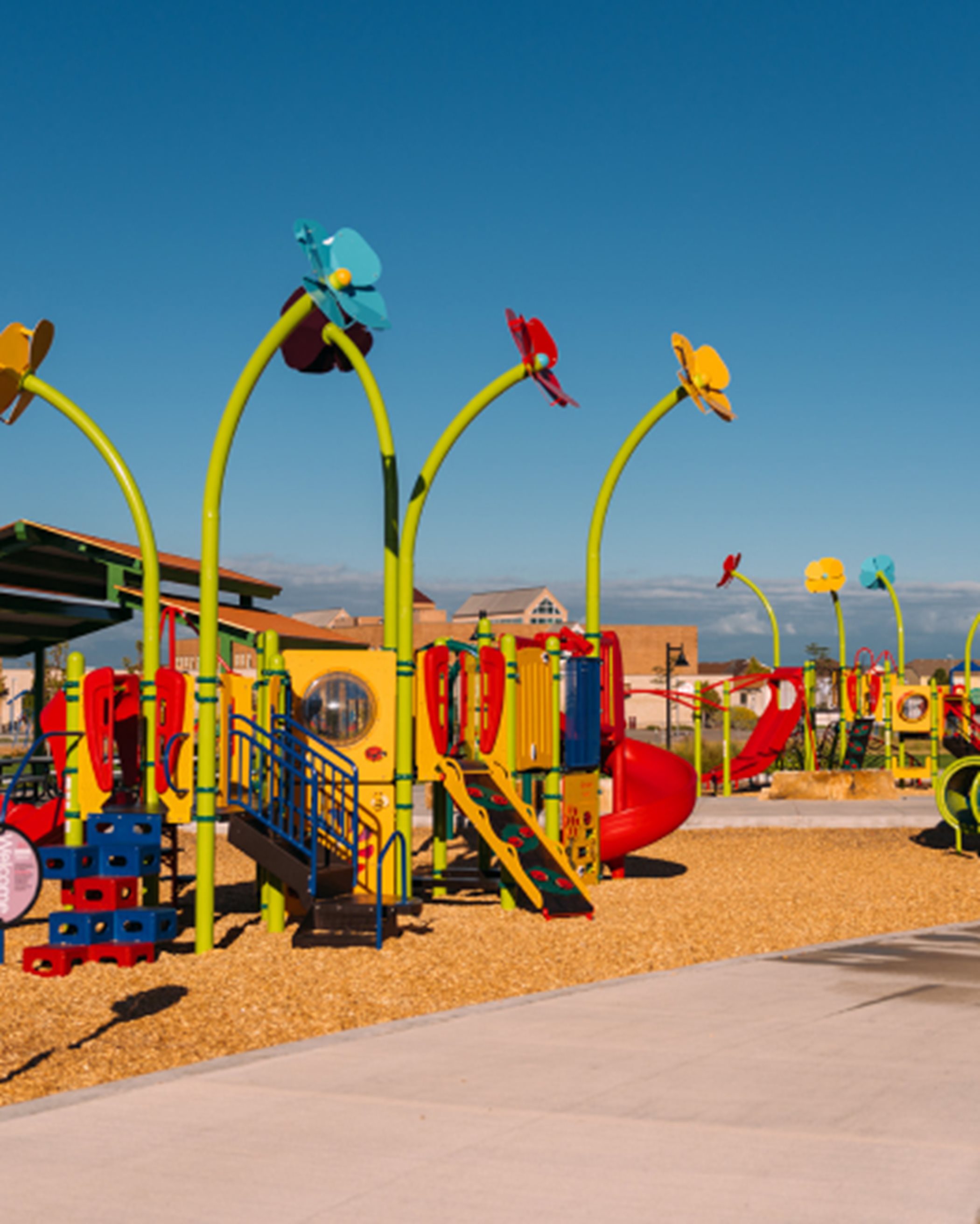 Playground structure in local area