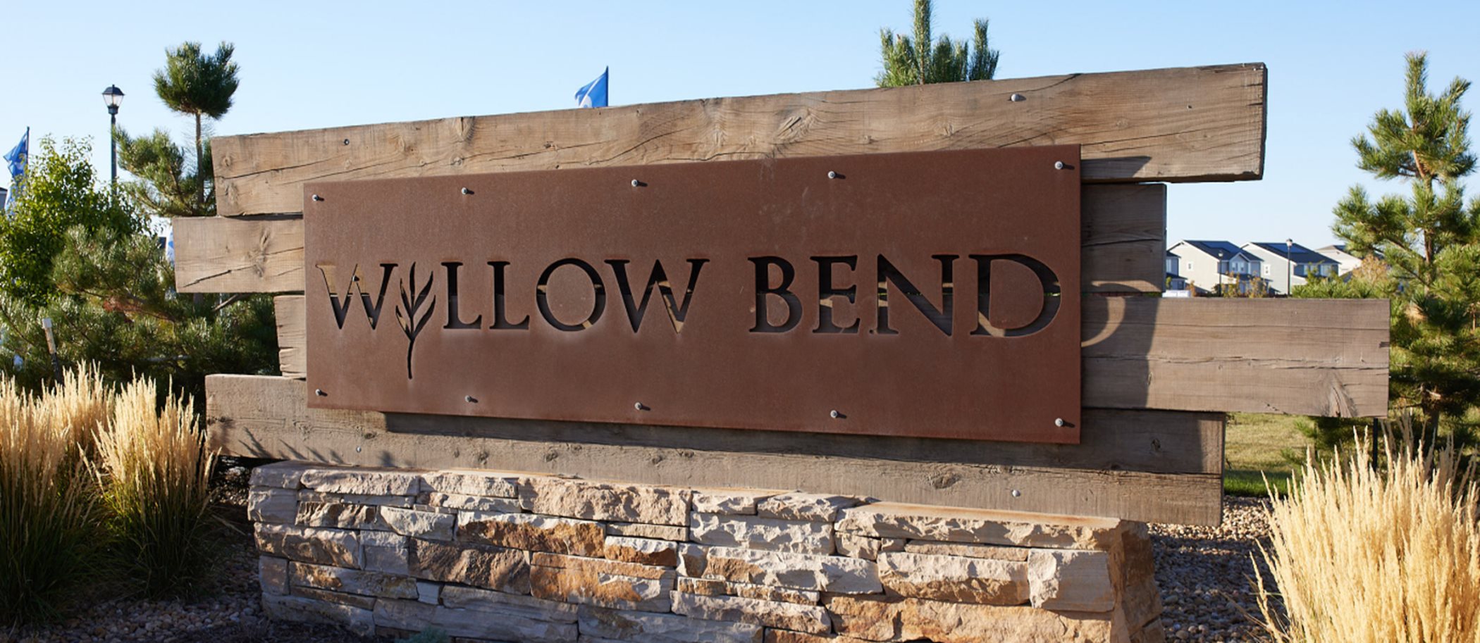 Willow Bend welcome sign