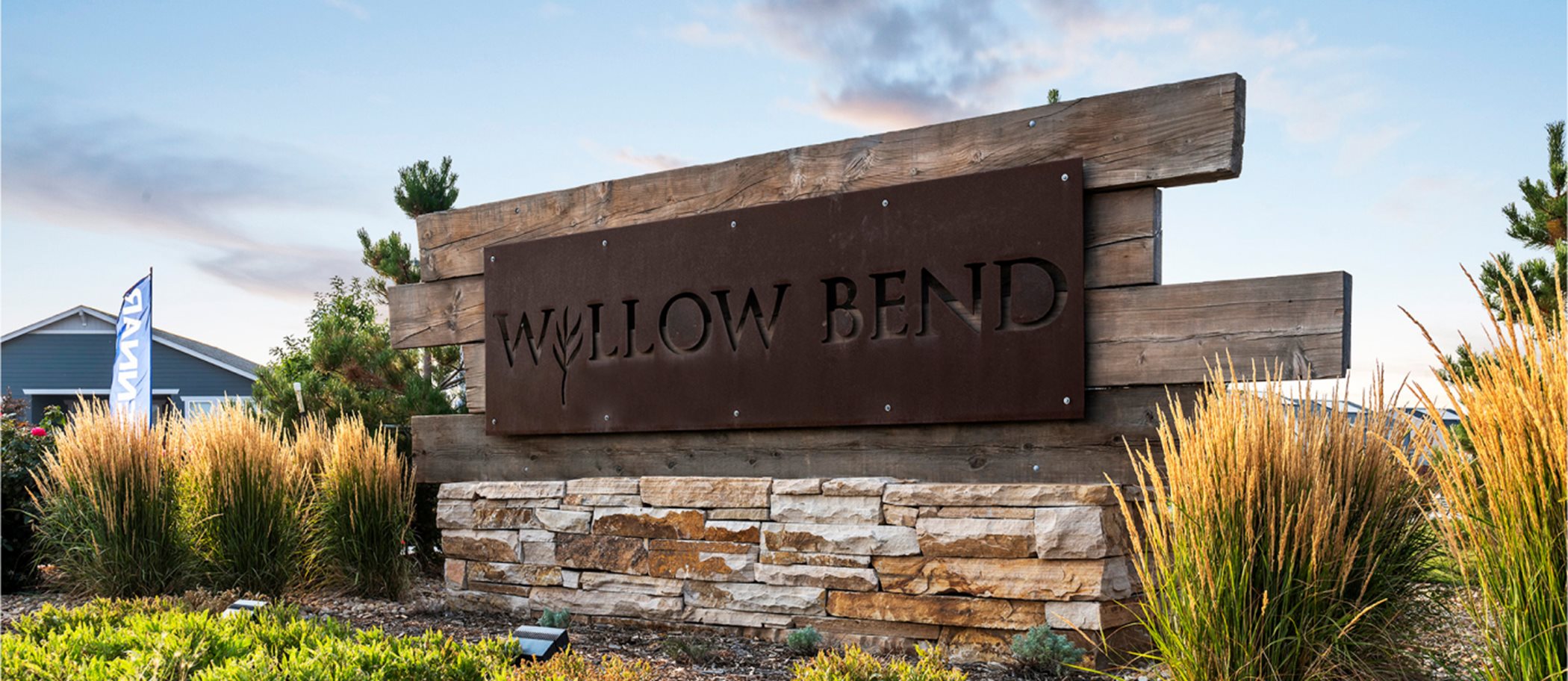 Willow Bend welcome sign