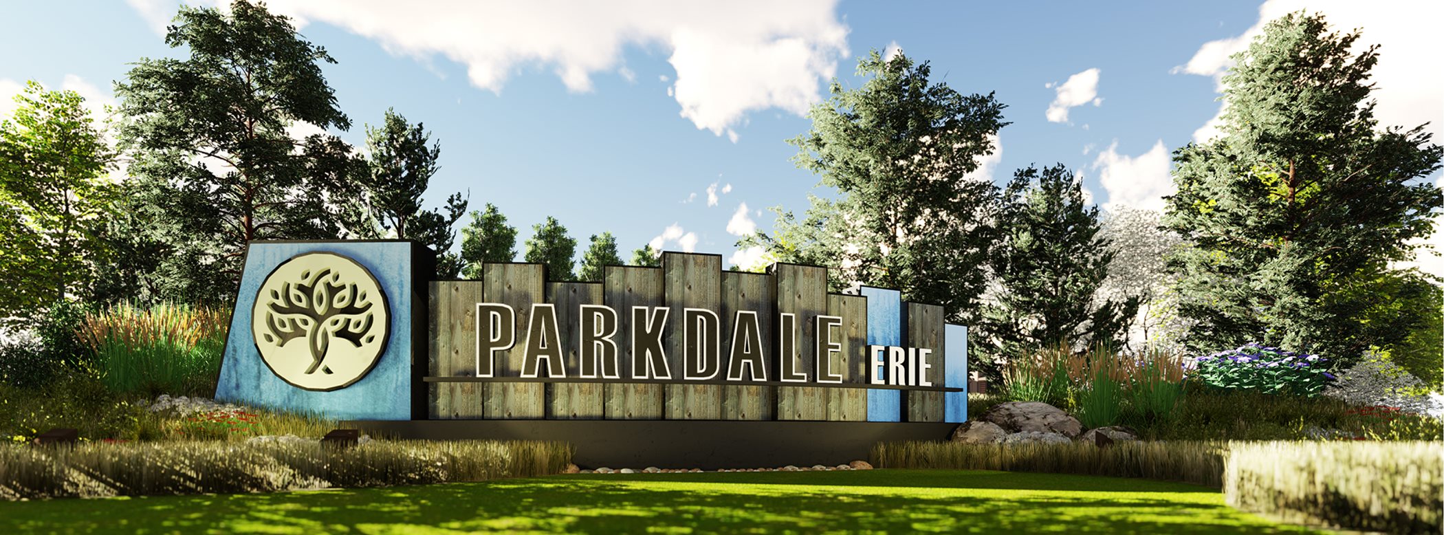 Parkdale masterplan monument sign