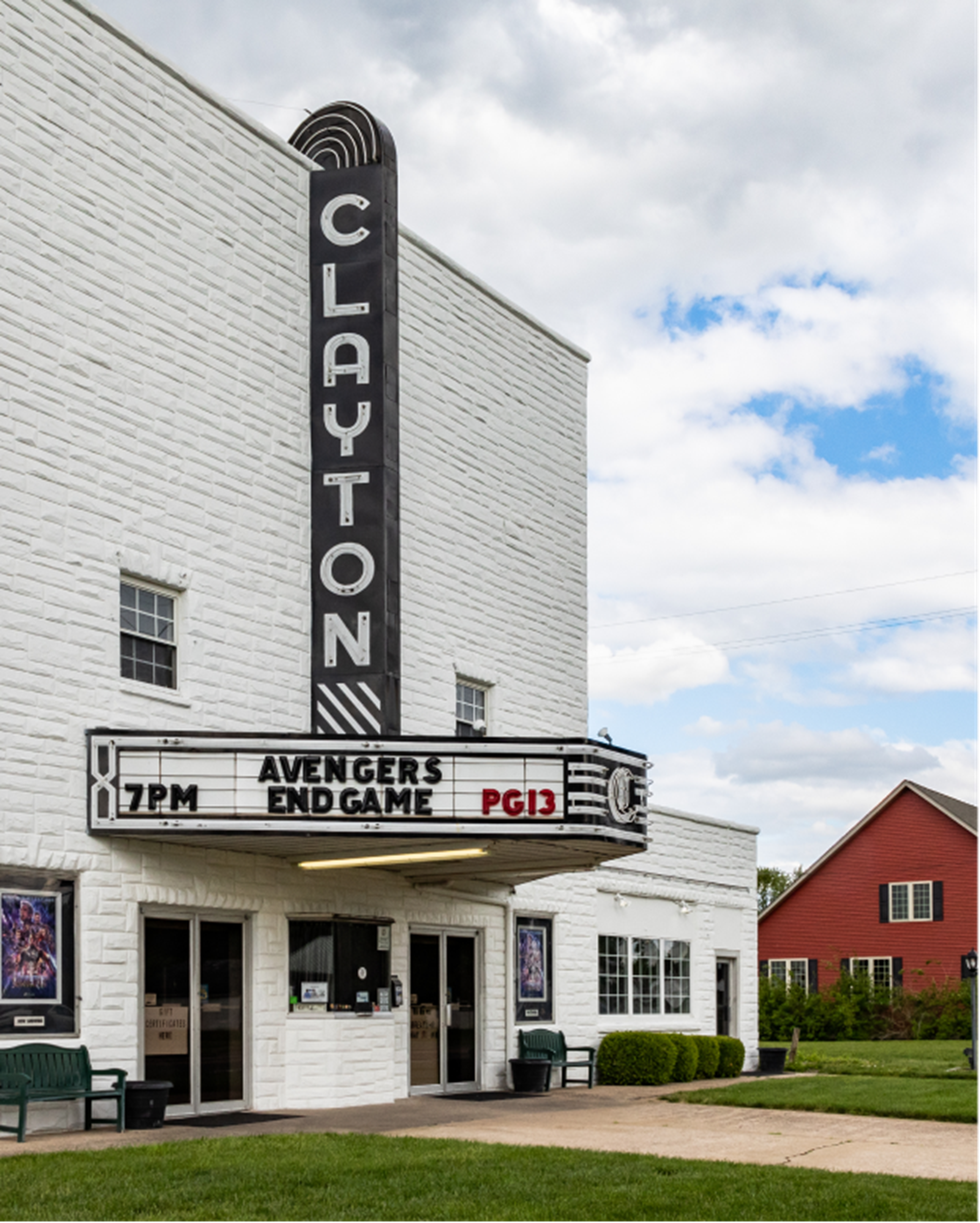 Clayton theater sign