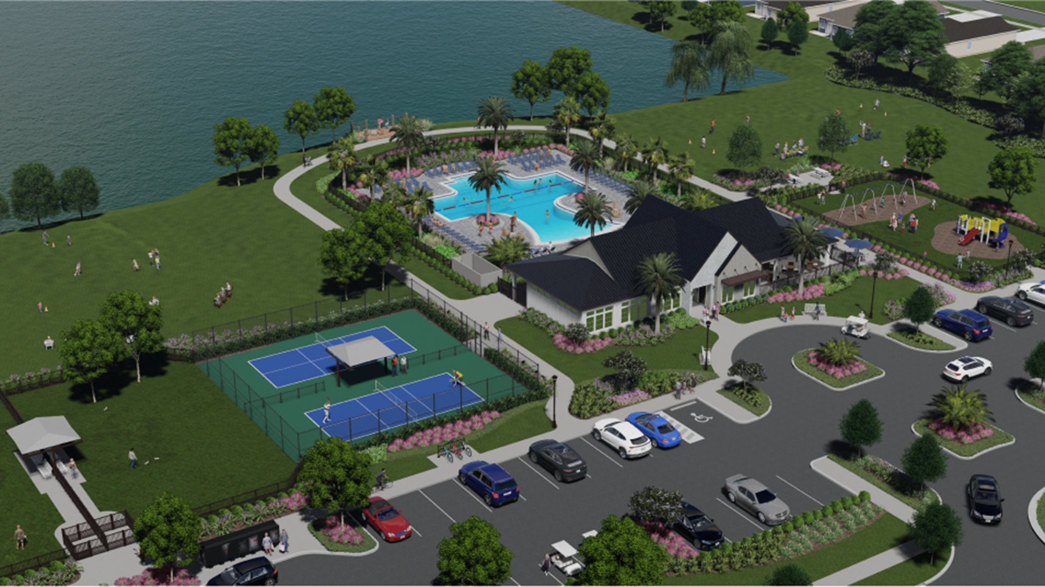 Brystol at Wylder clubhouse amenity rendering