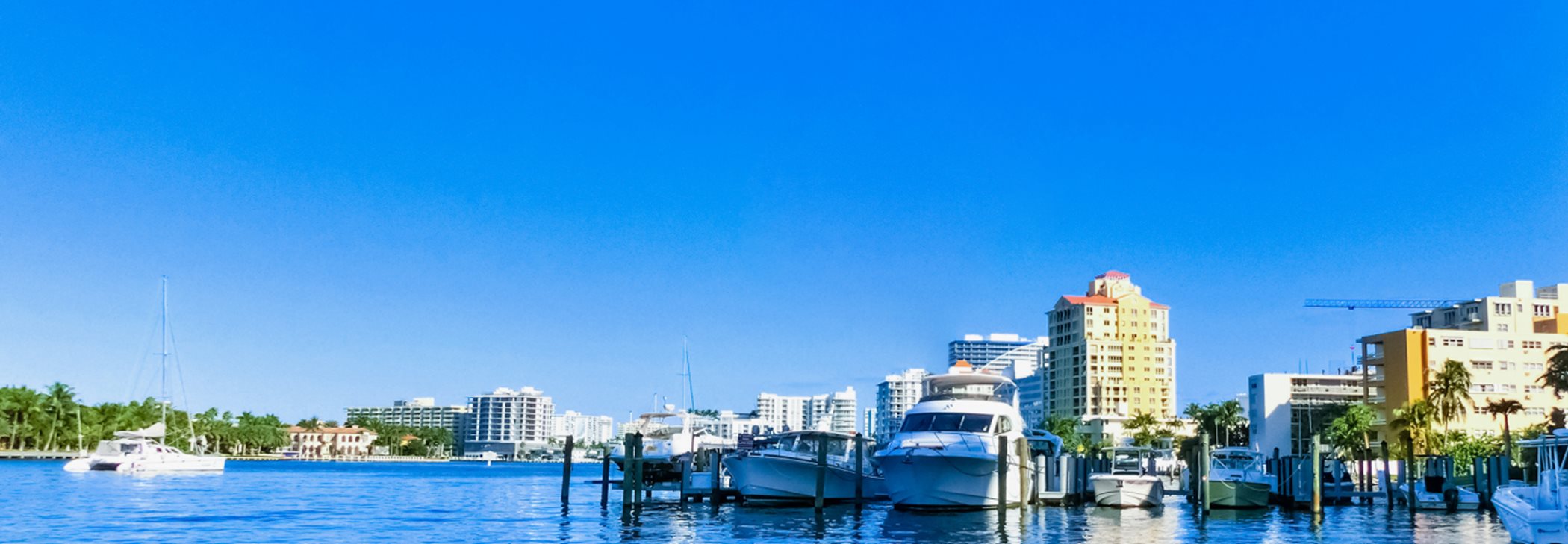 Ft. Lauderdale Marina and Skyline
