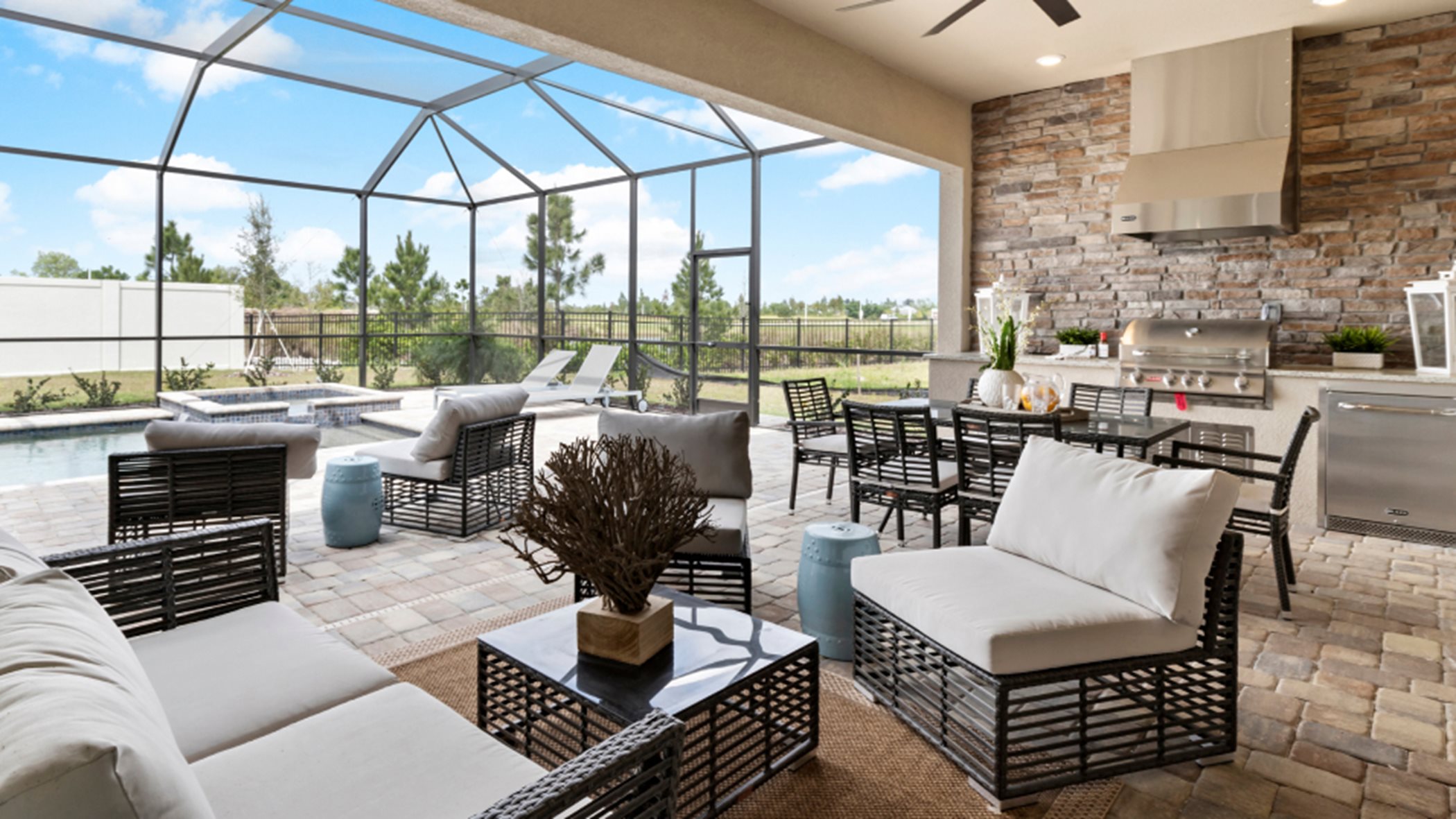 The-National-at-Ave-Maria Executive Homes Angelina Outdoor Space