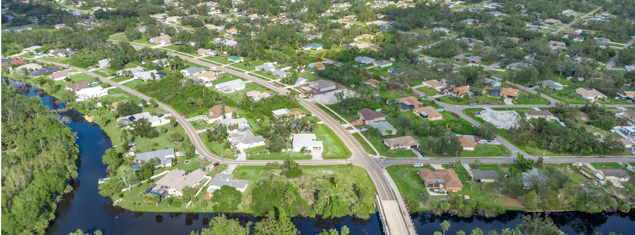 Aerial view of Lennar at Port Charlotte homes