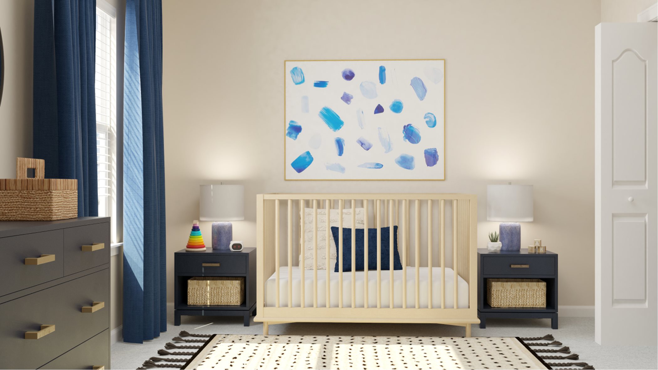 Live-work-learn bedroom 2 with crib