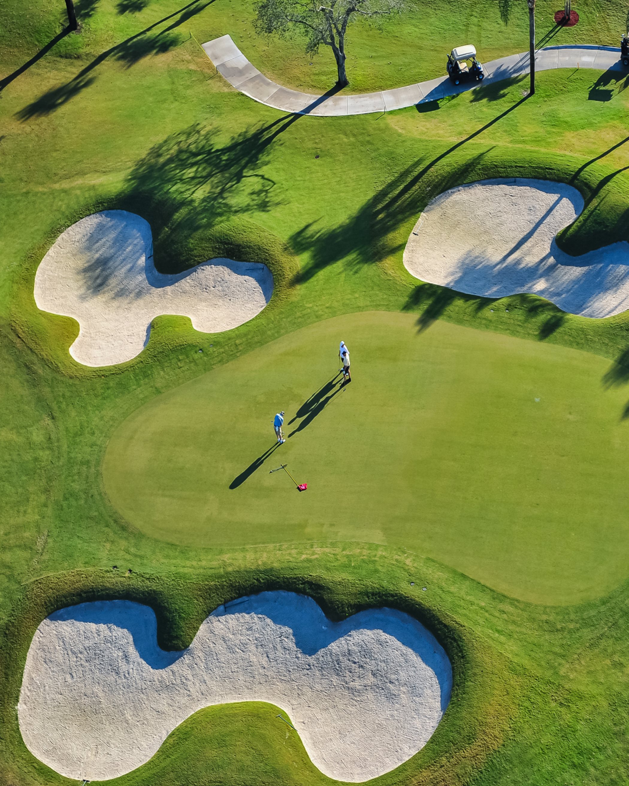 Golf club aerial view