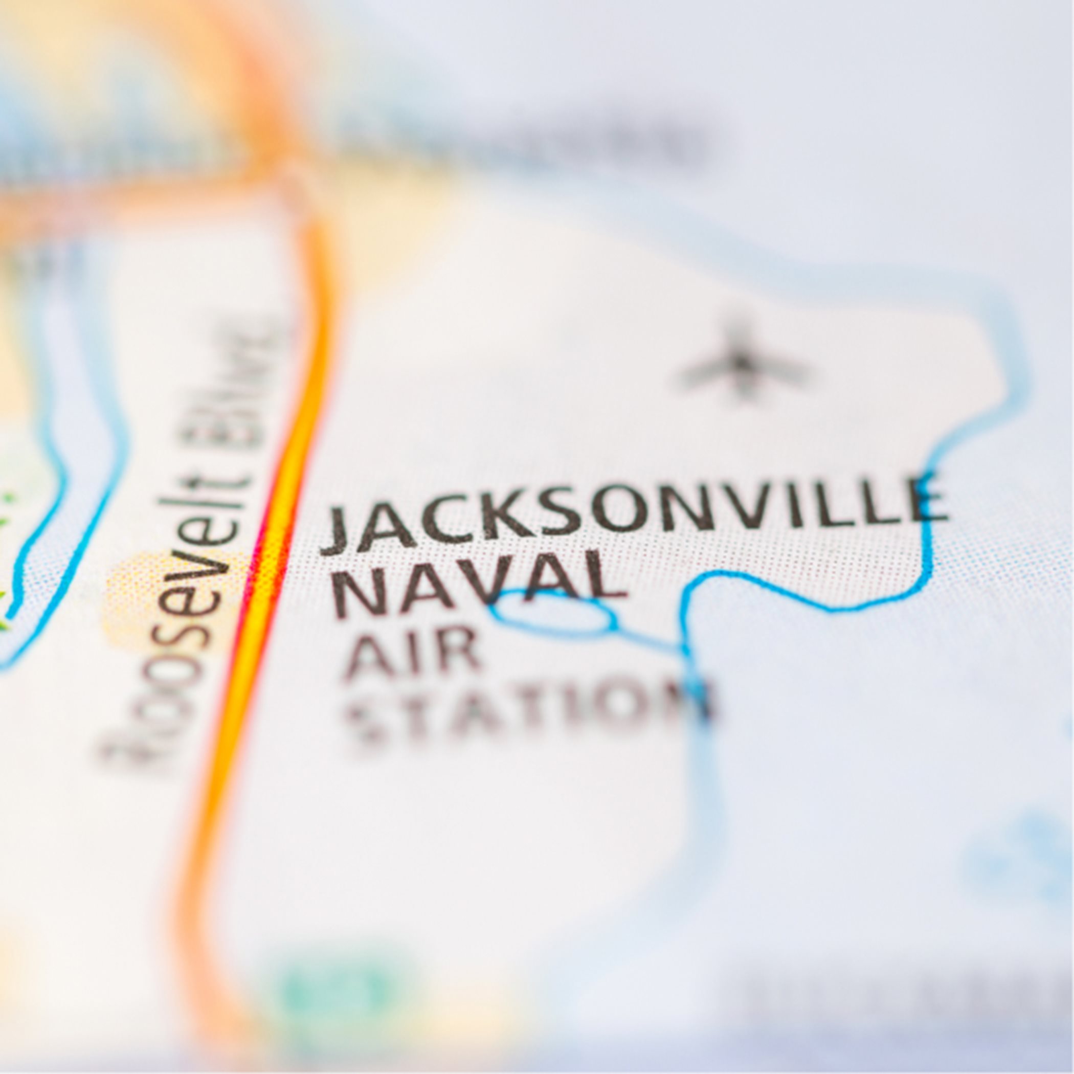 Jacksonville Naval Air station map