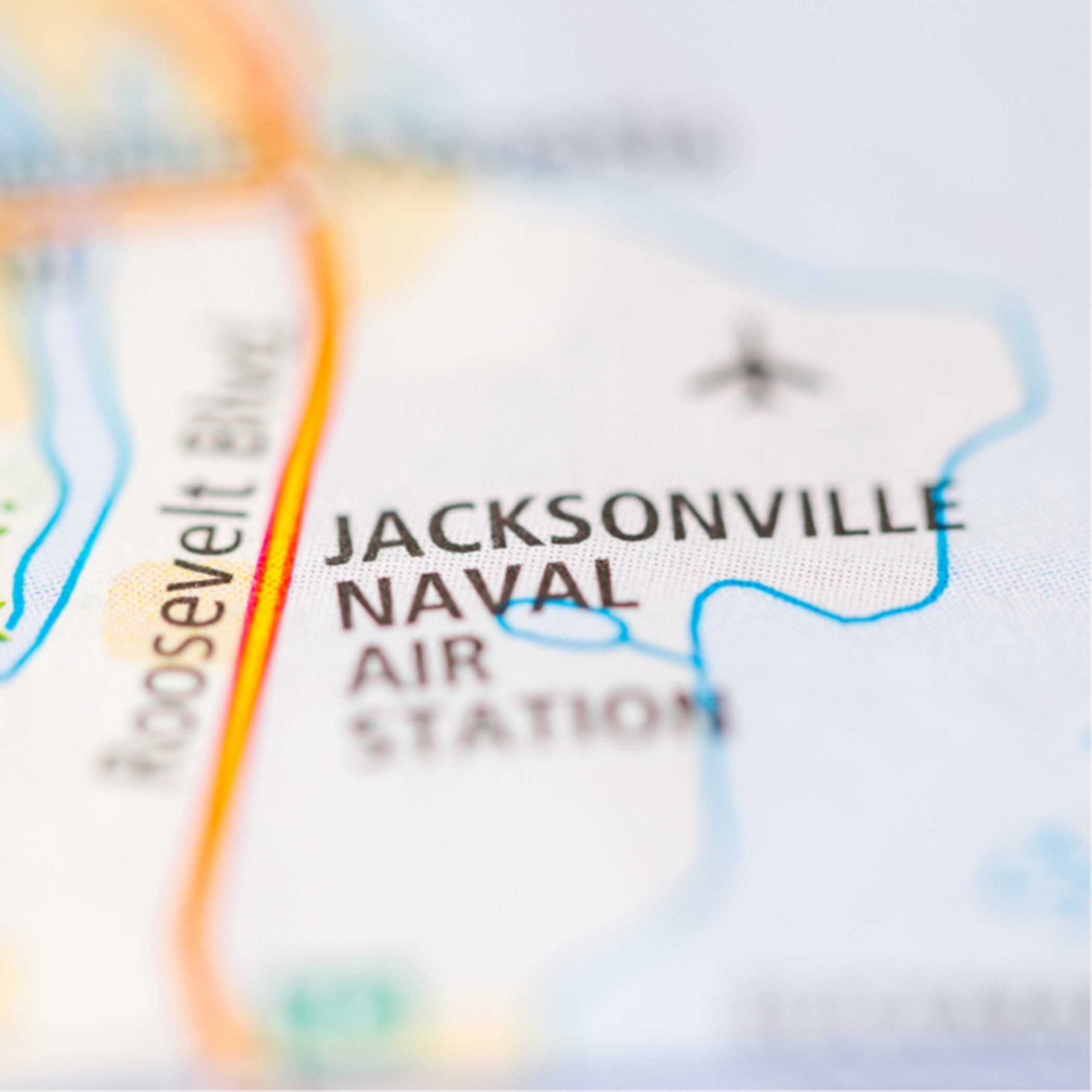 Jacksonville Naval Air Base map image