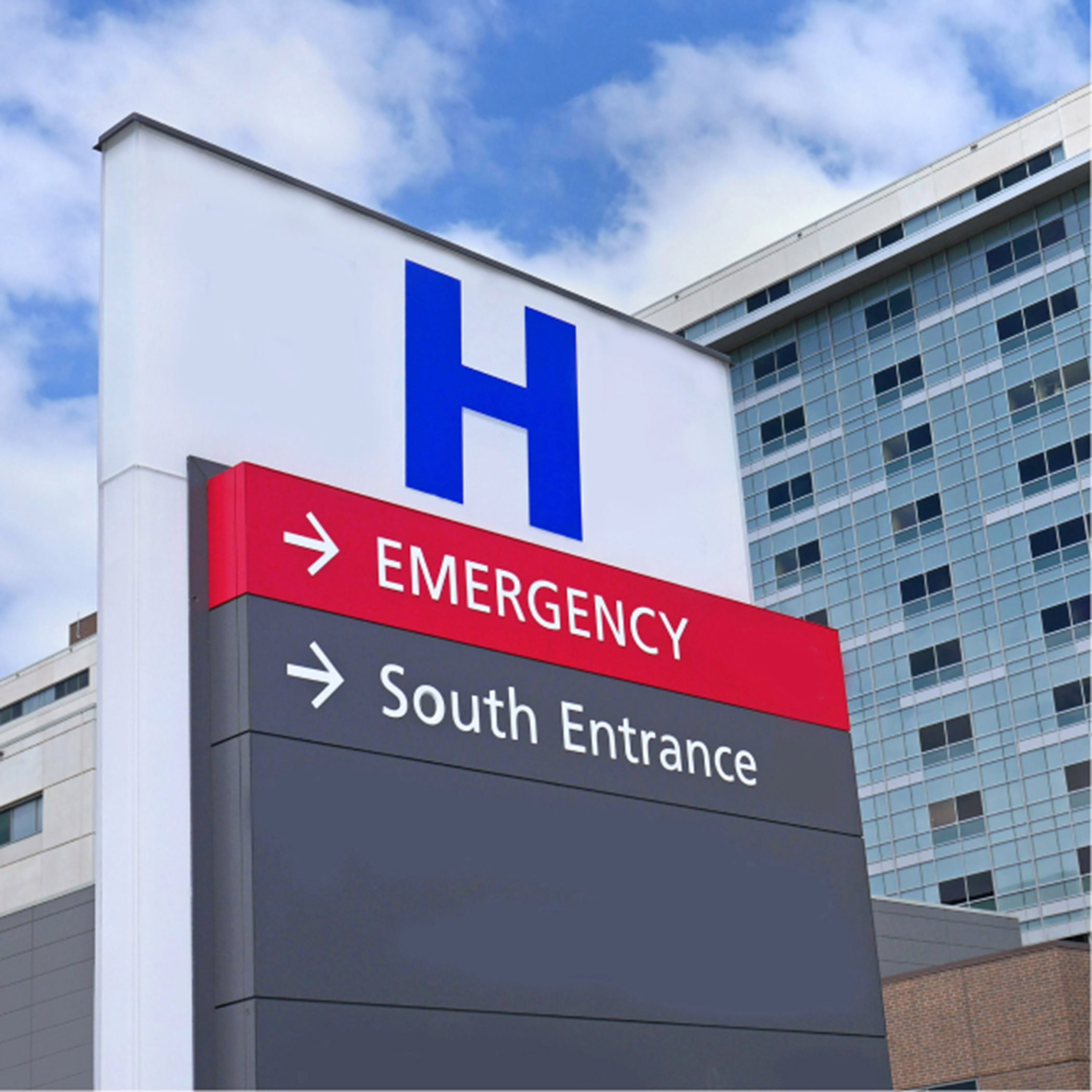 Hospital Entrance Sign