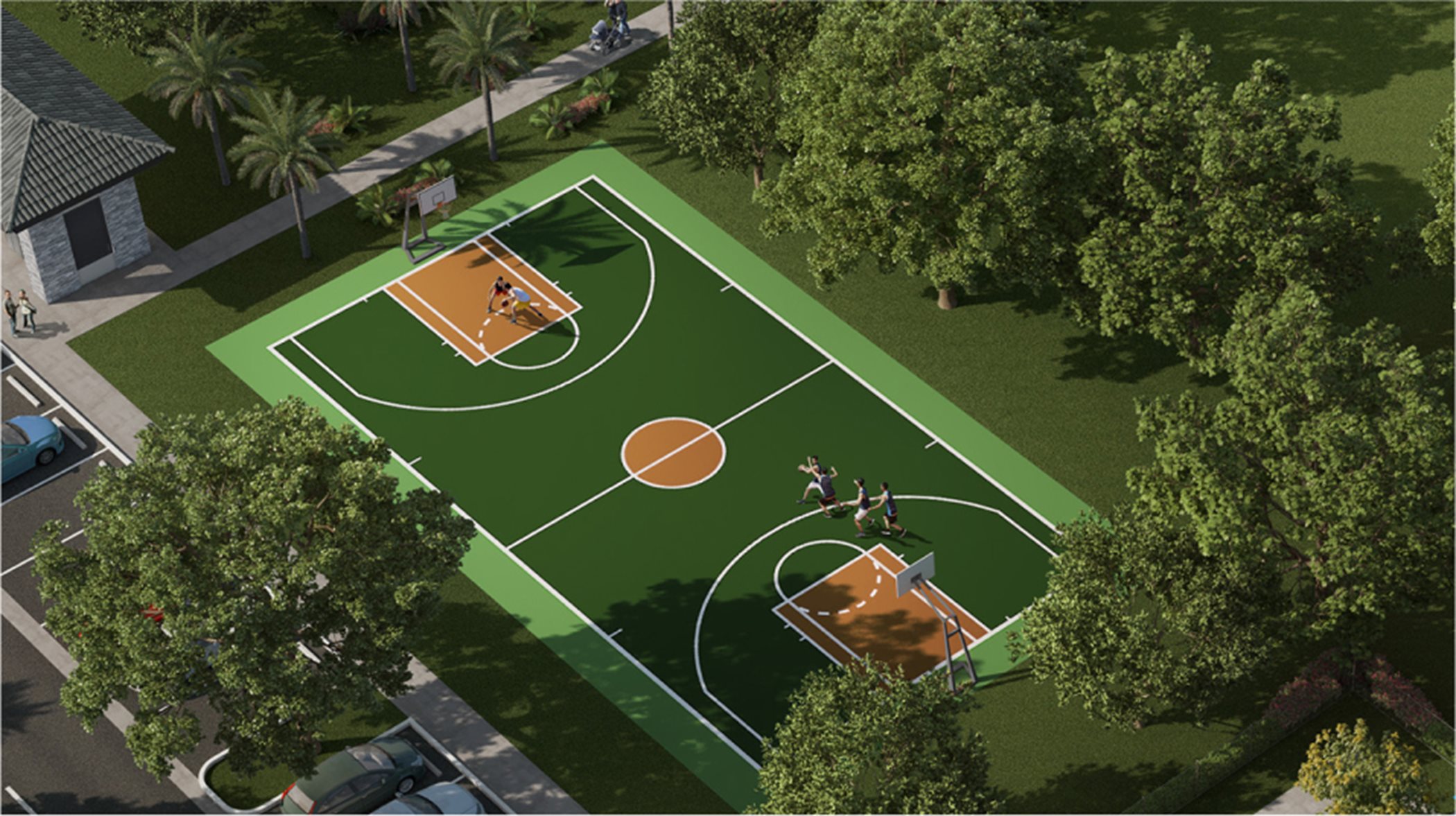 Terra Sol basketball court amenity