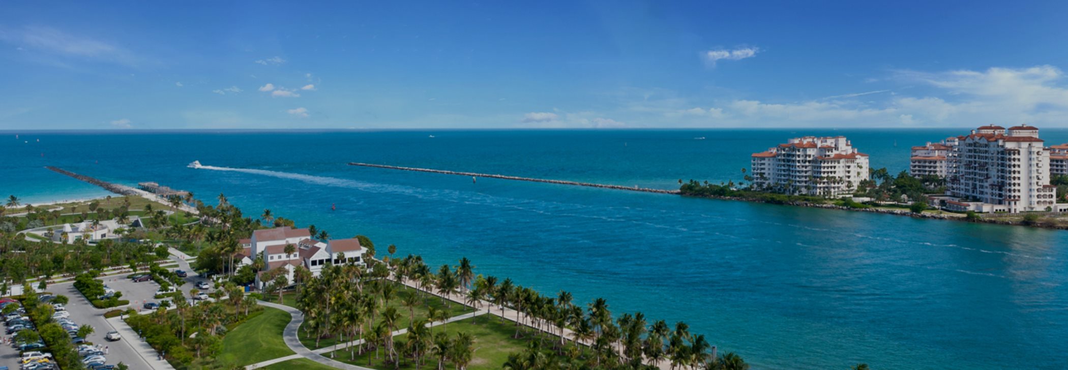 Miami South Pointe Park and Fisher Island