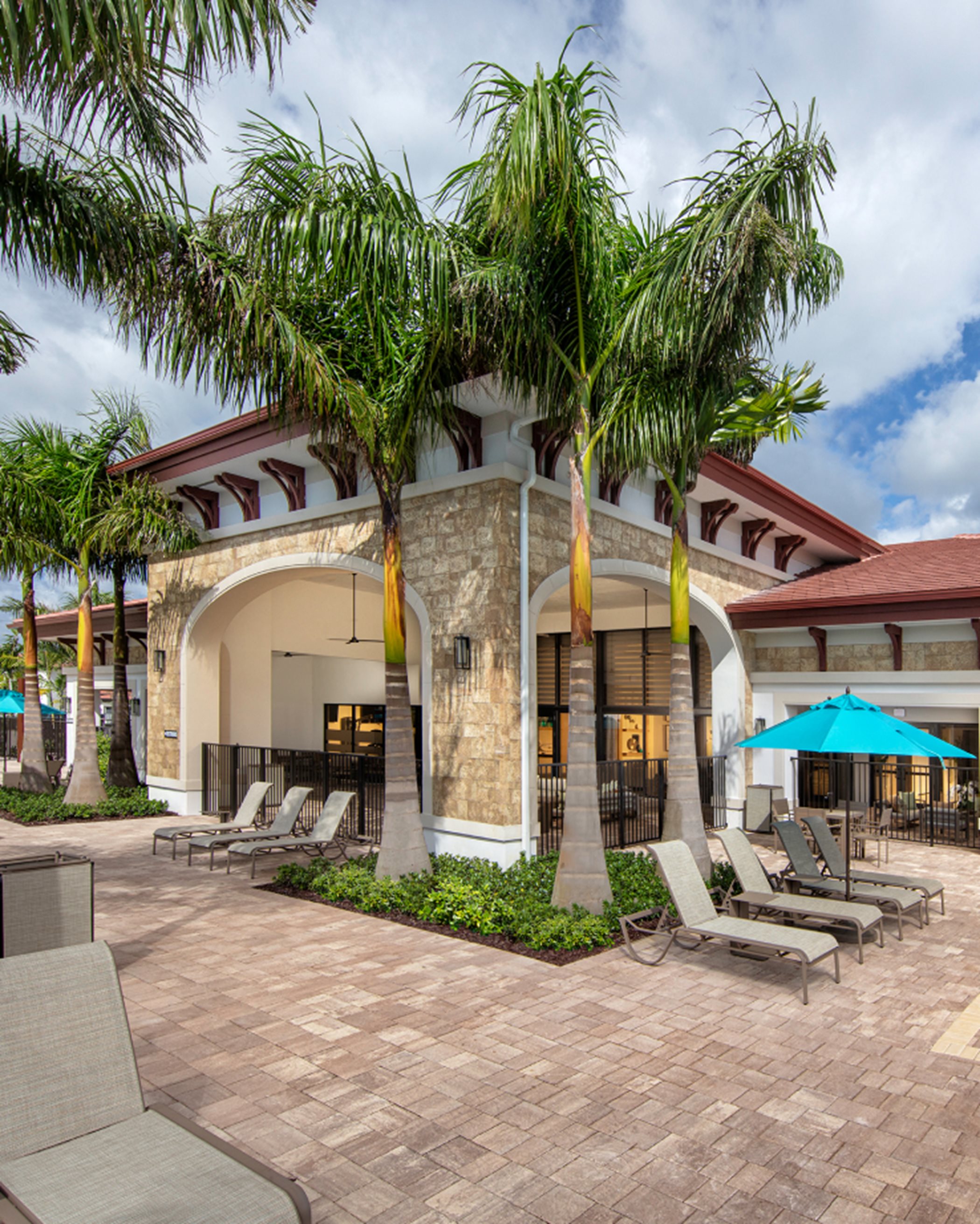 Aquabella  elegant lobby, resort style swimming pool