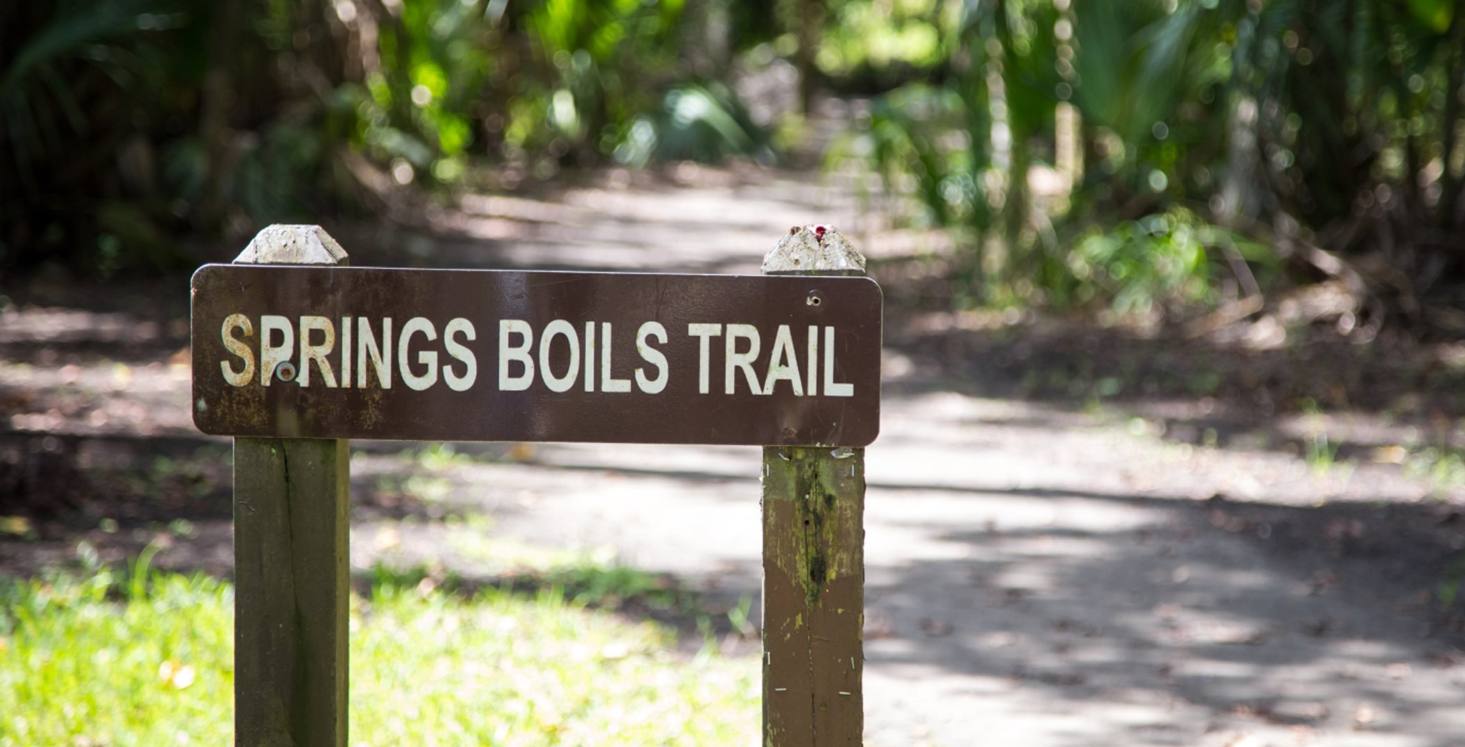 Springs Boils Walking Trail Sign