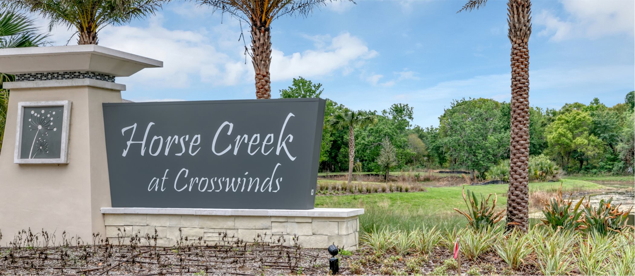 Horse Creek at Crosswinds Community Monument