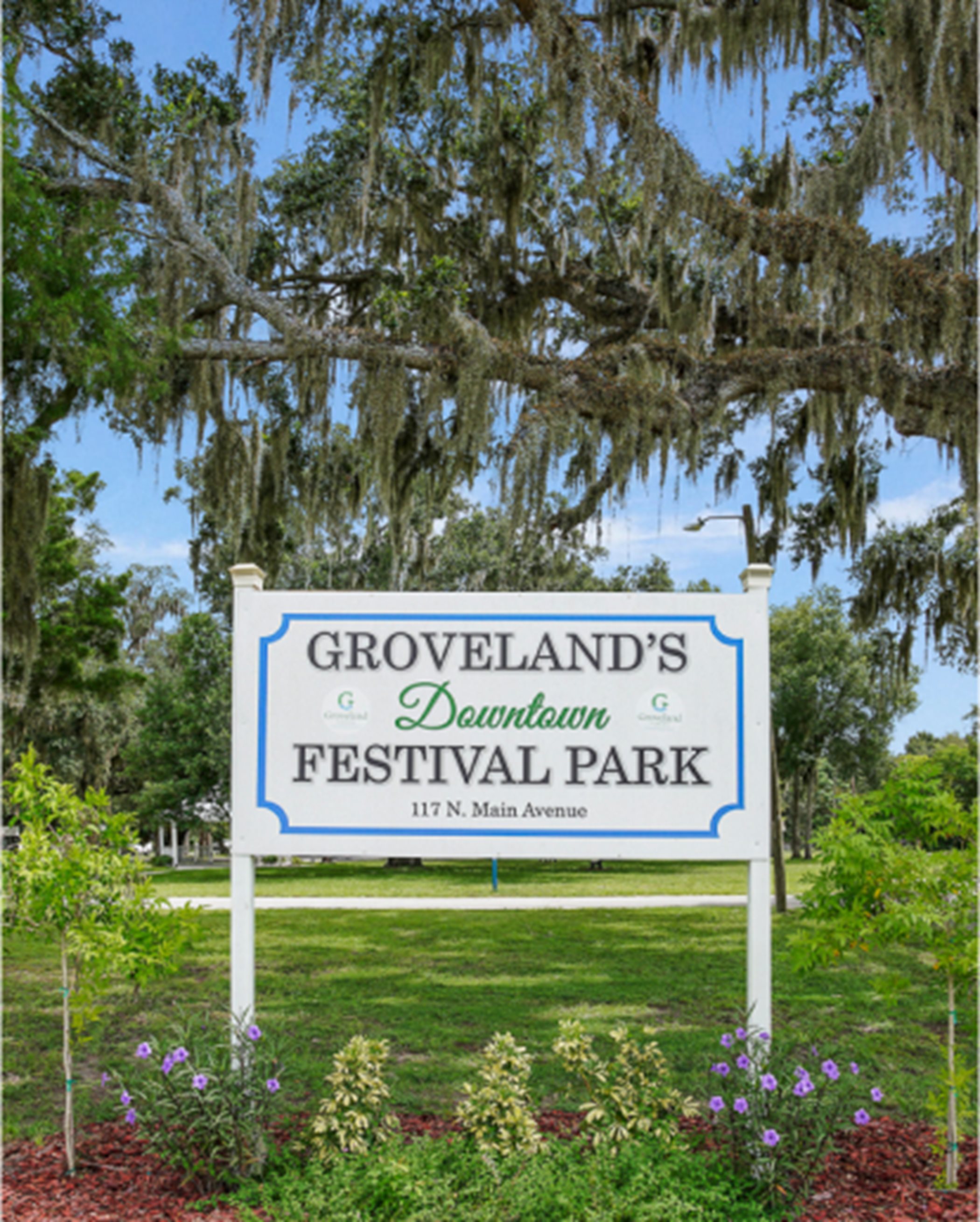 Groveland’s Downtown Festival Park Sign