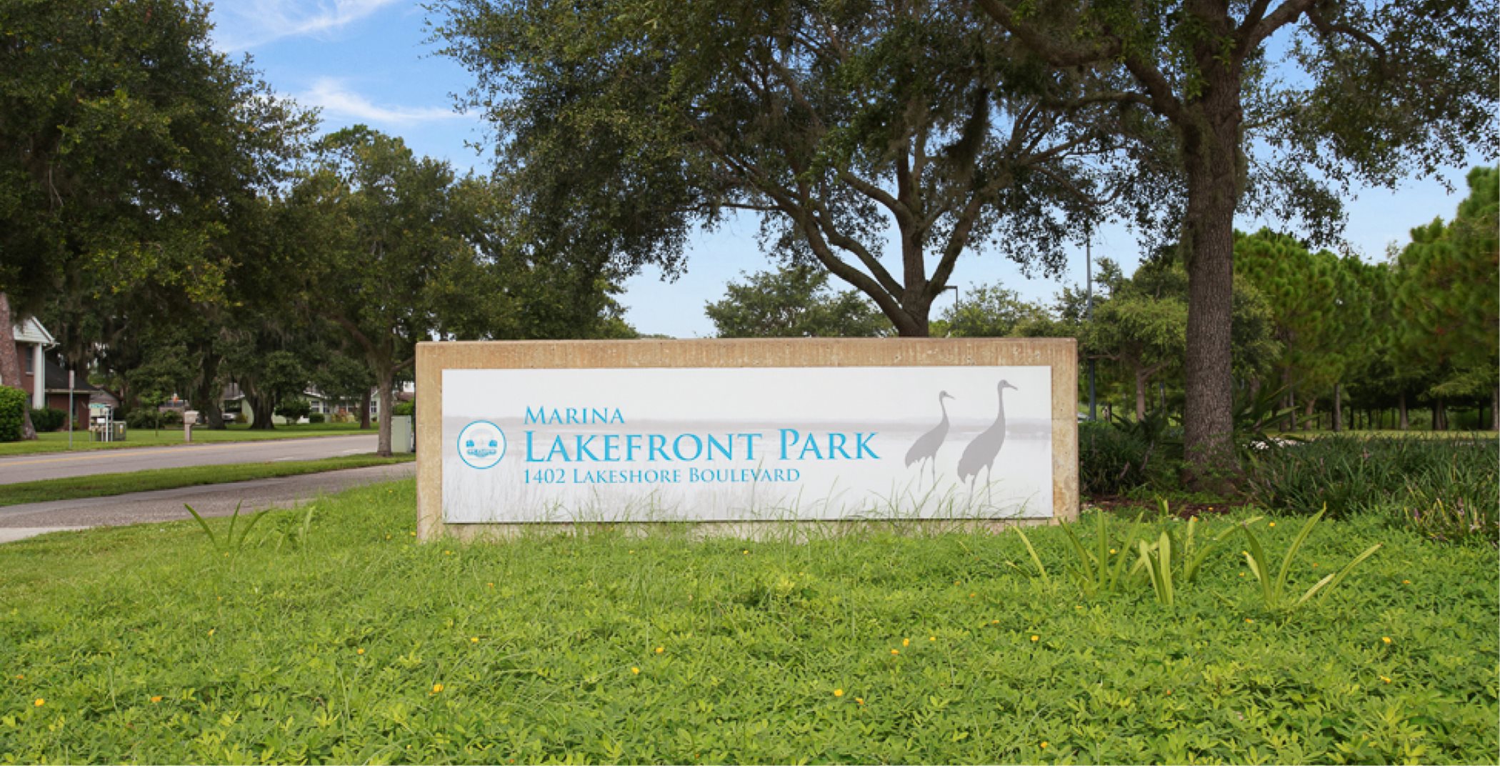 Lakefront Park sign