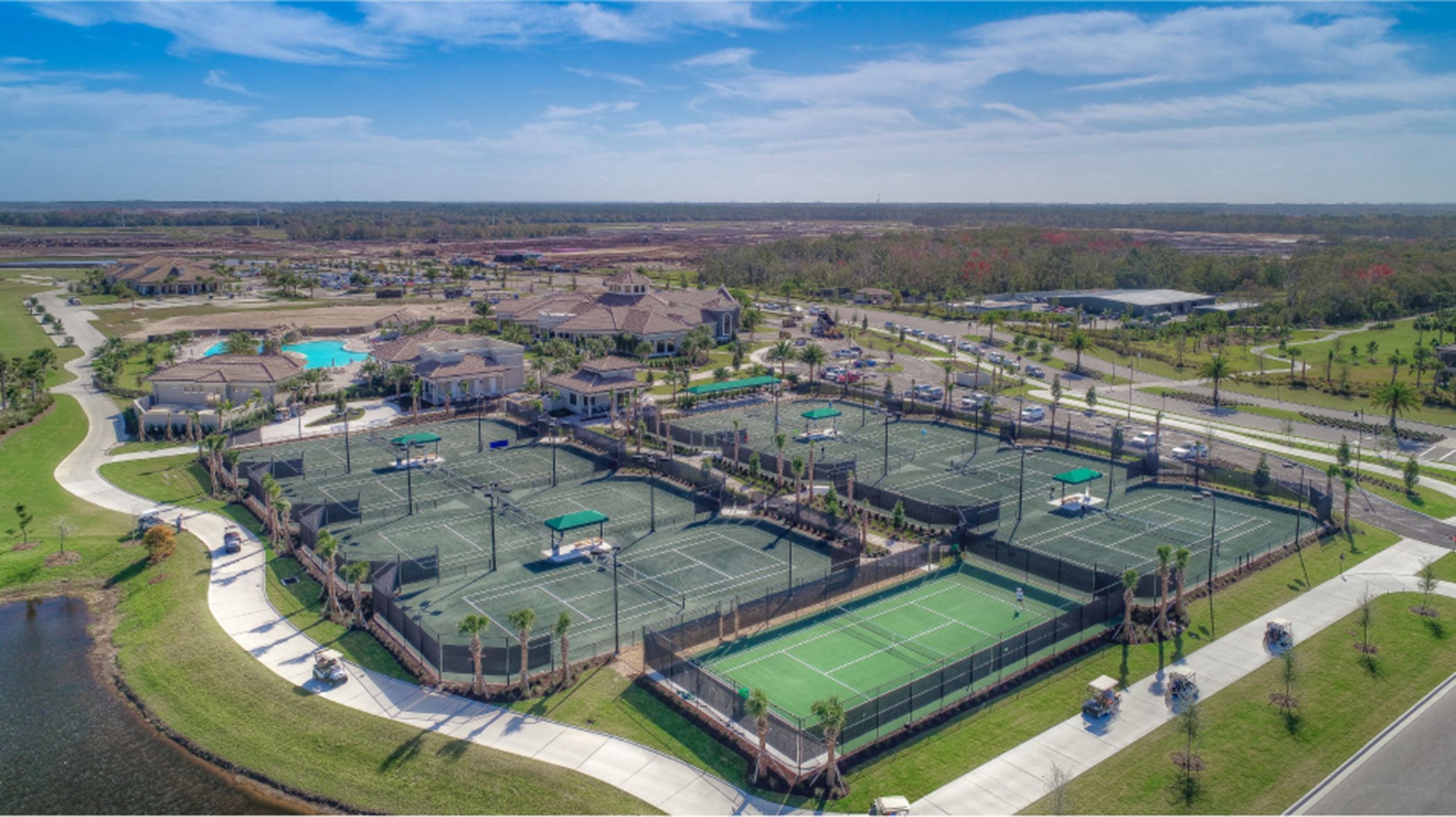 Tennis courts and Tennis pro shop