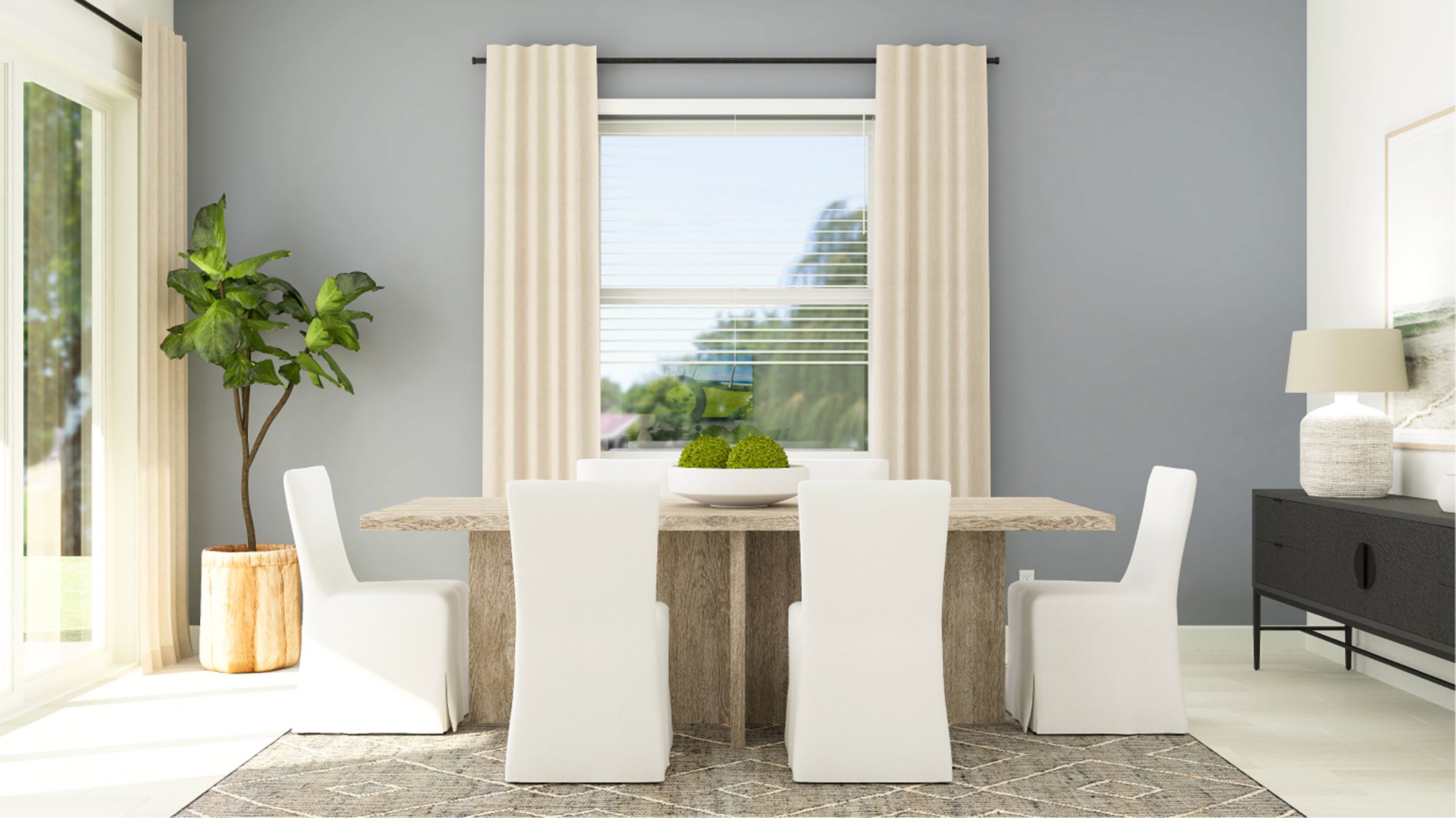 Argent dining room