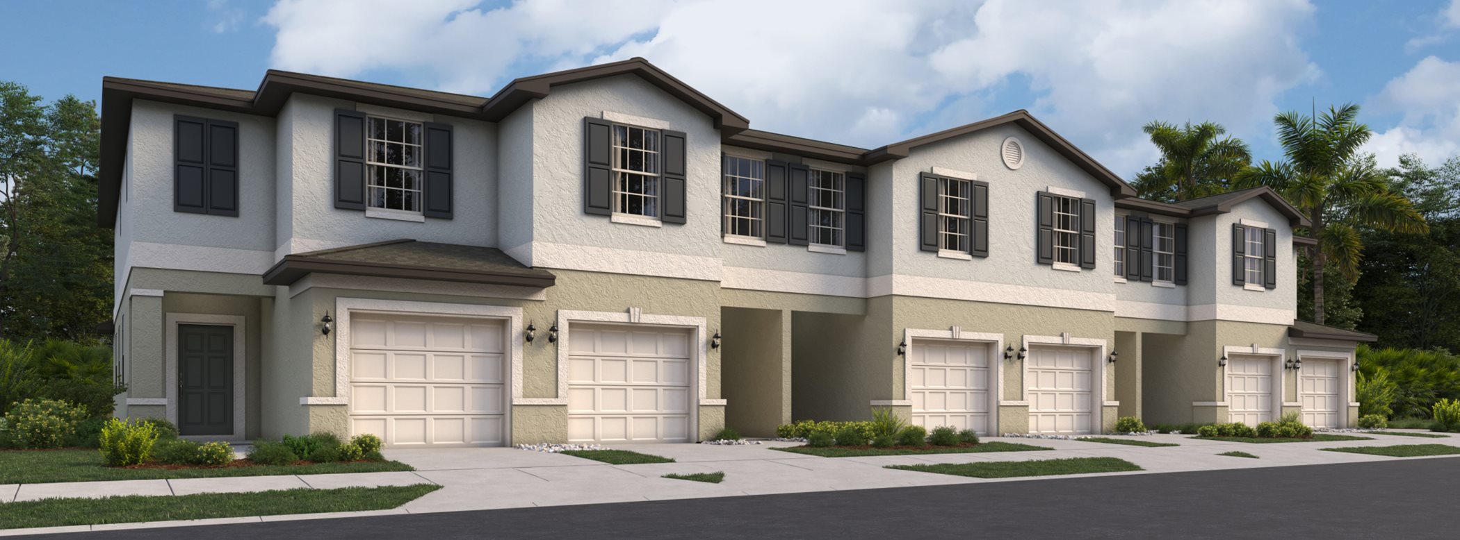 Angeline Townhomes streetscape