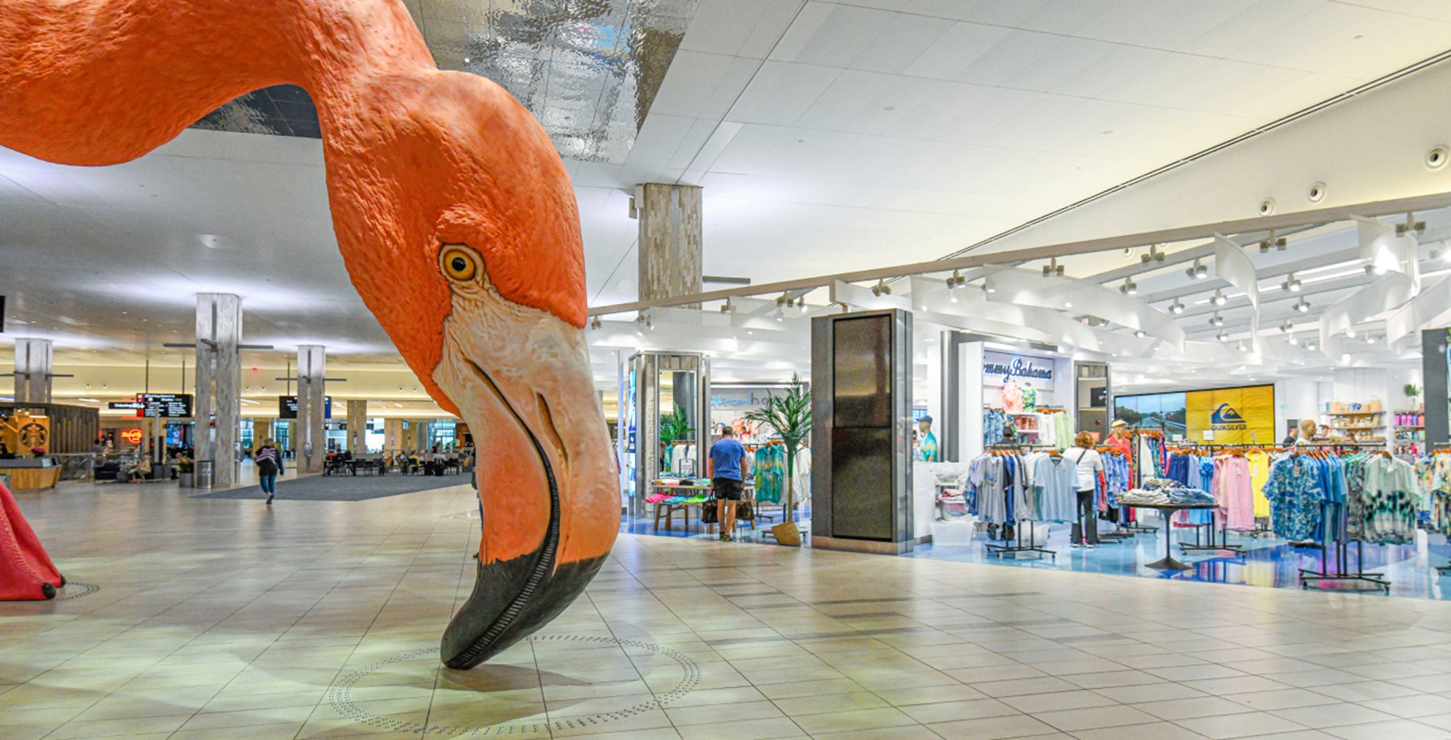 Flamingo in Tampa airport