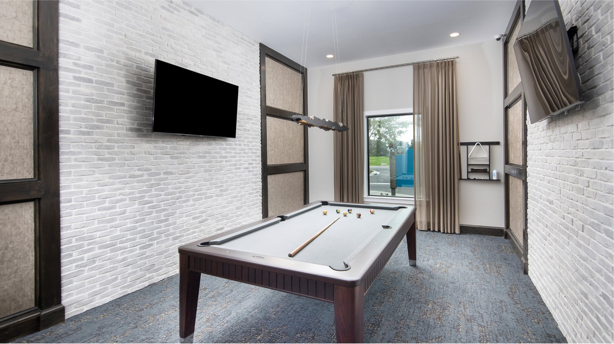 Clubhouse pool room