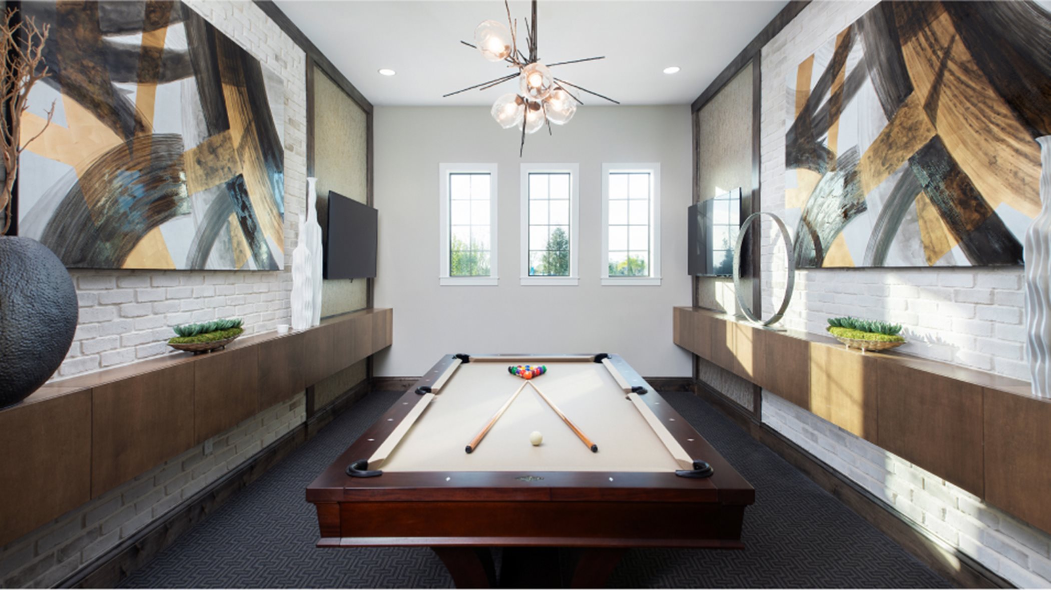 Clubhouse billiard room