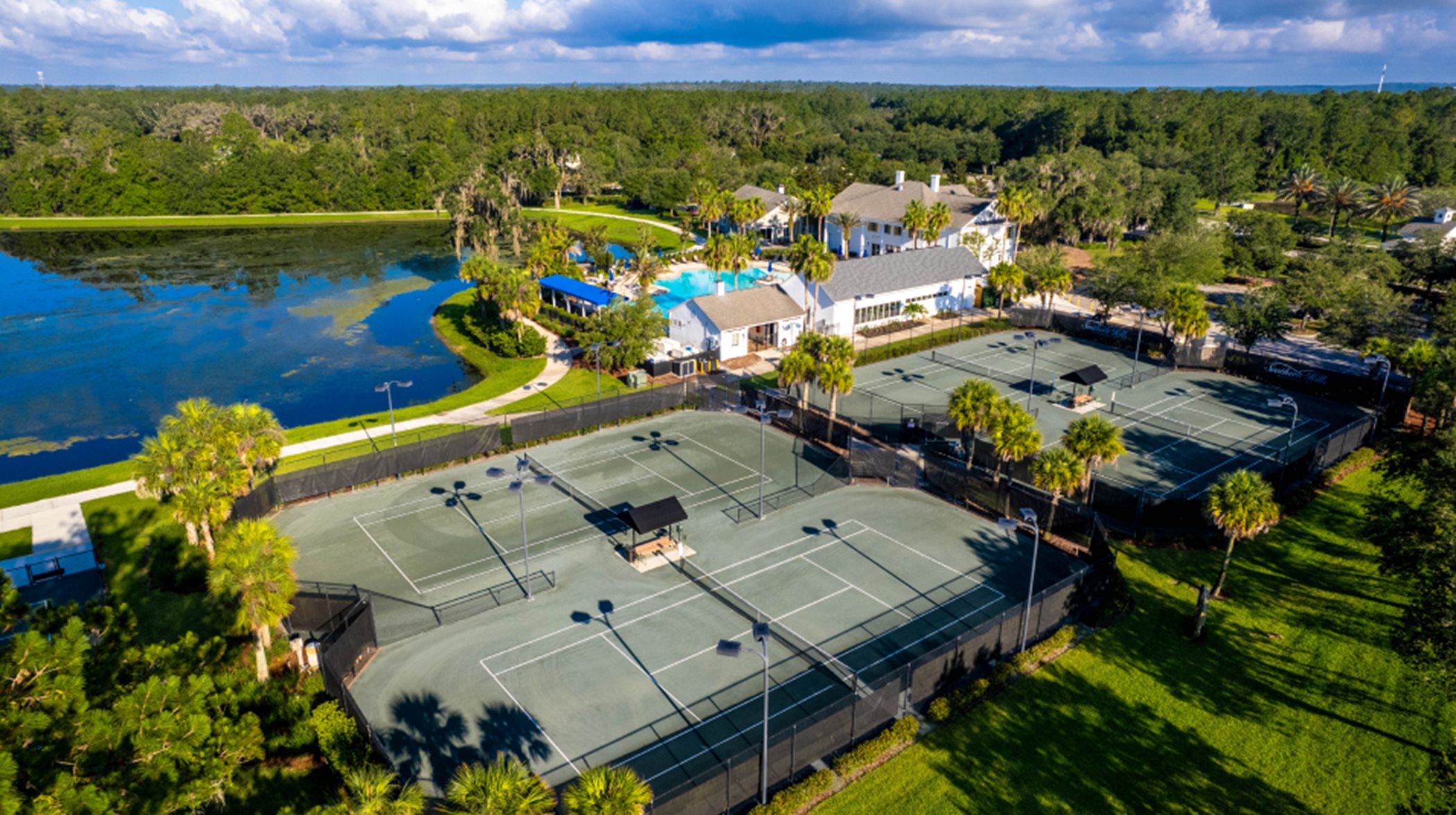 Southern hills tennis aerial view
