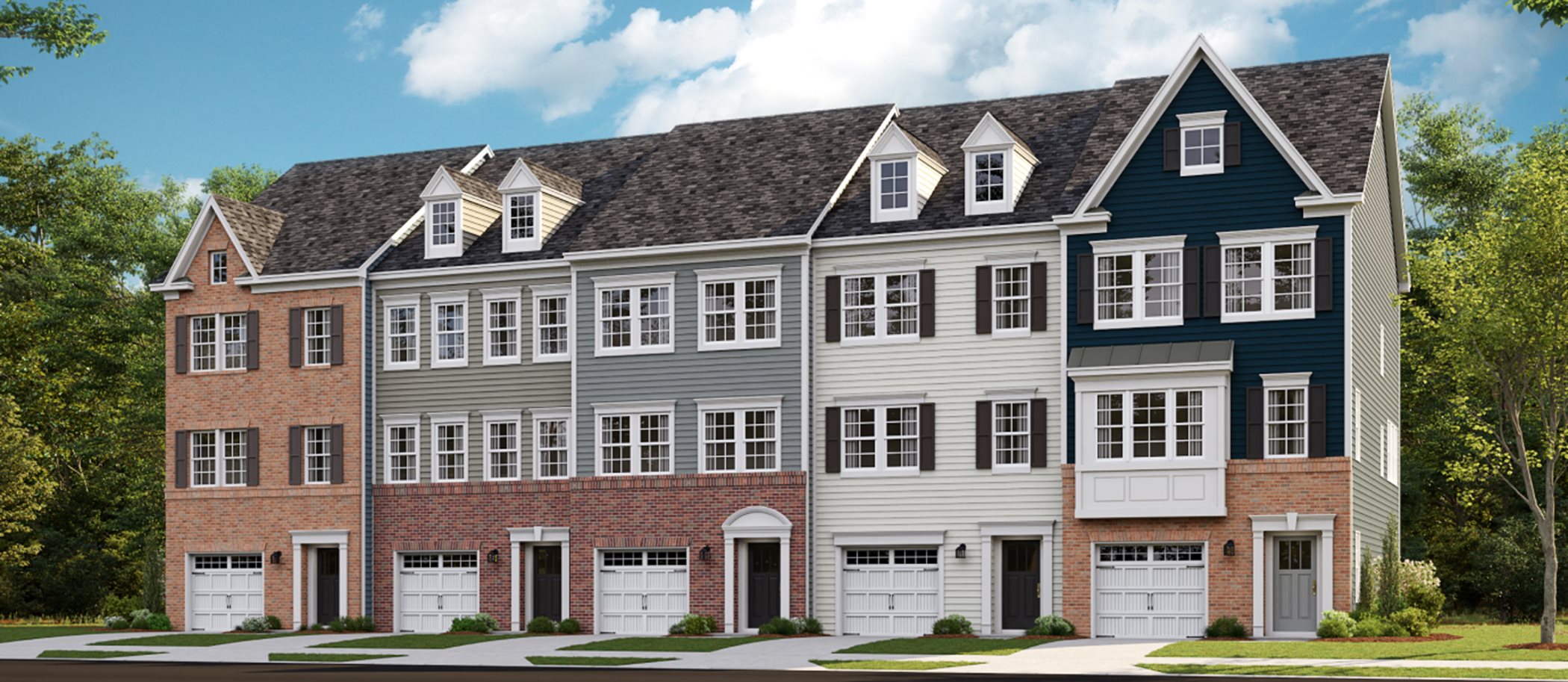 Streetscape at Sycamore Ridge Townhomes