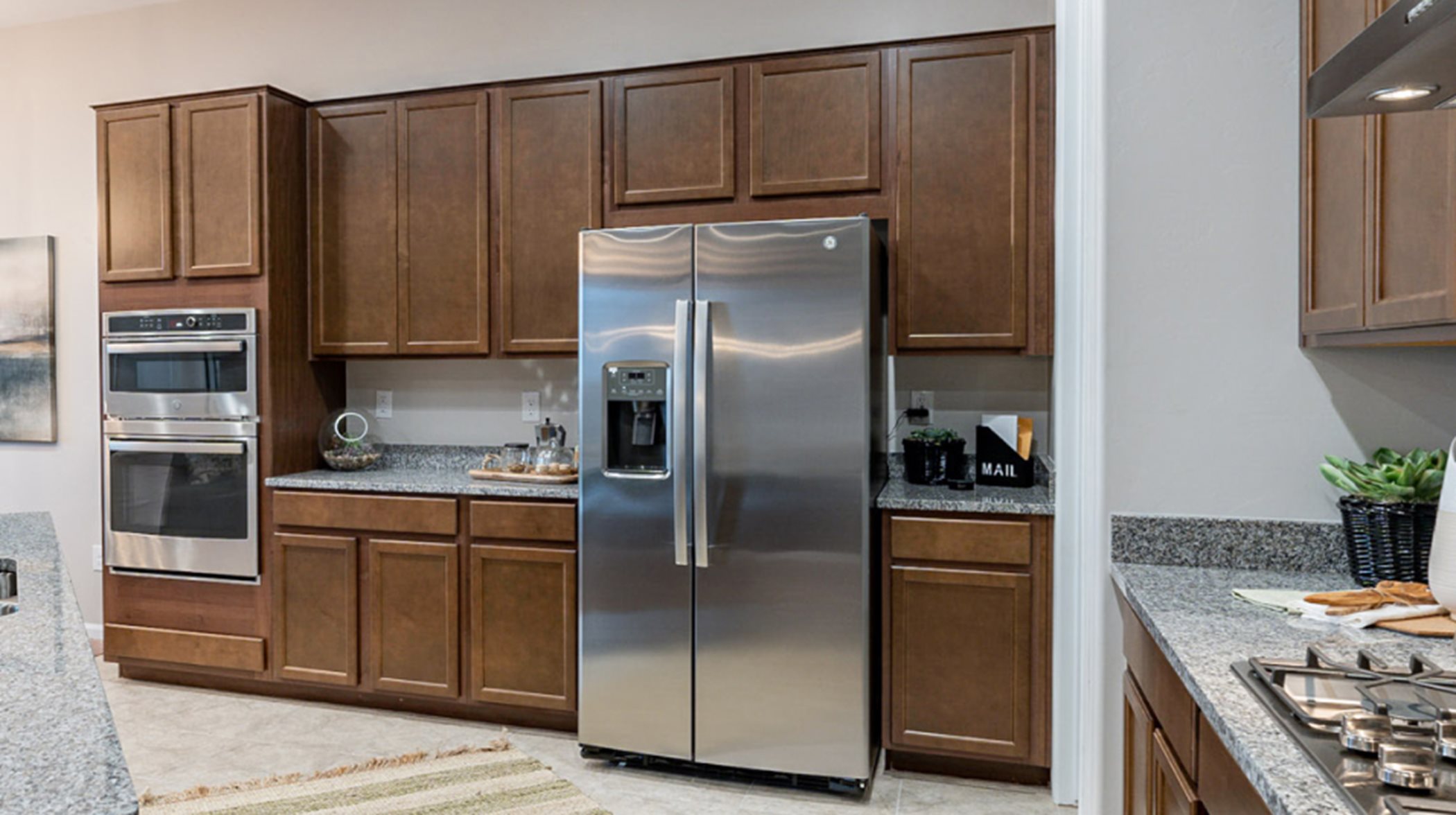 GE® stainless steel side-by-side refrigerator