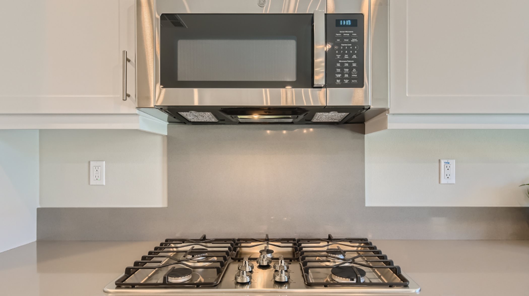 Microwave and cooktop