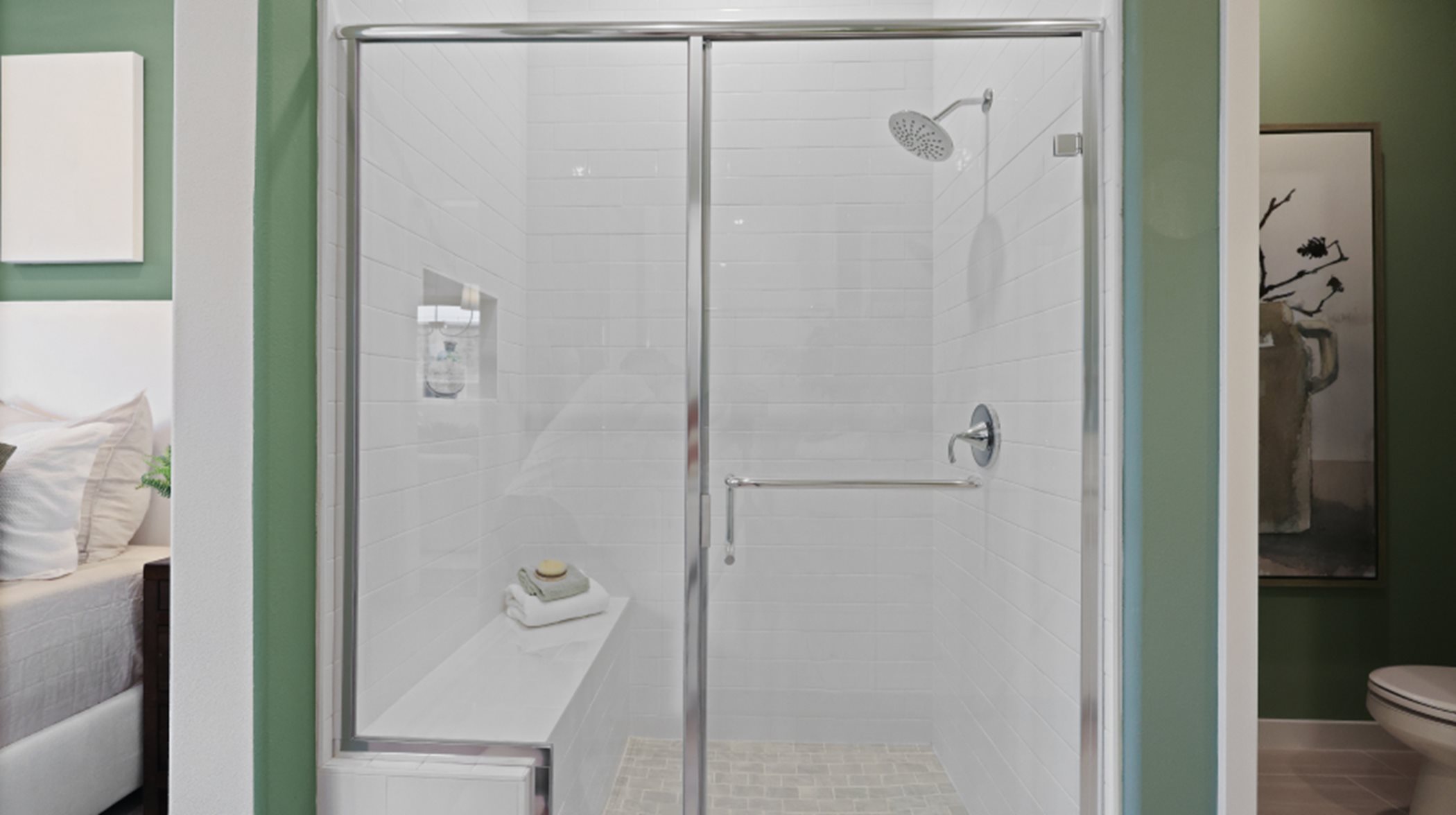Framed shower