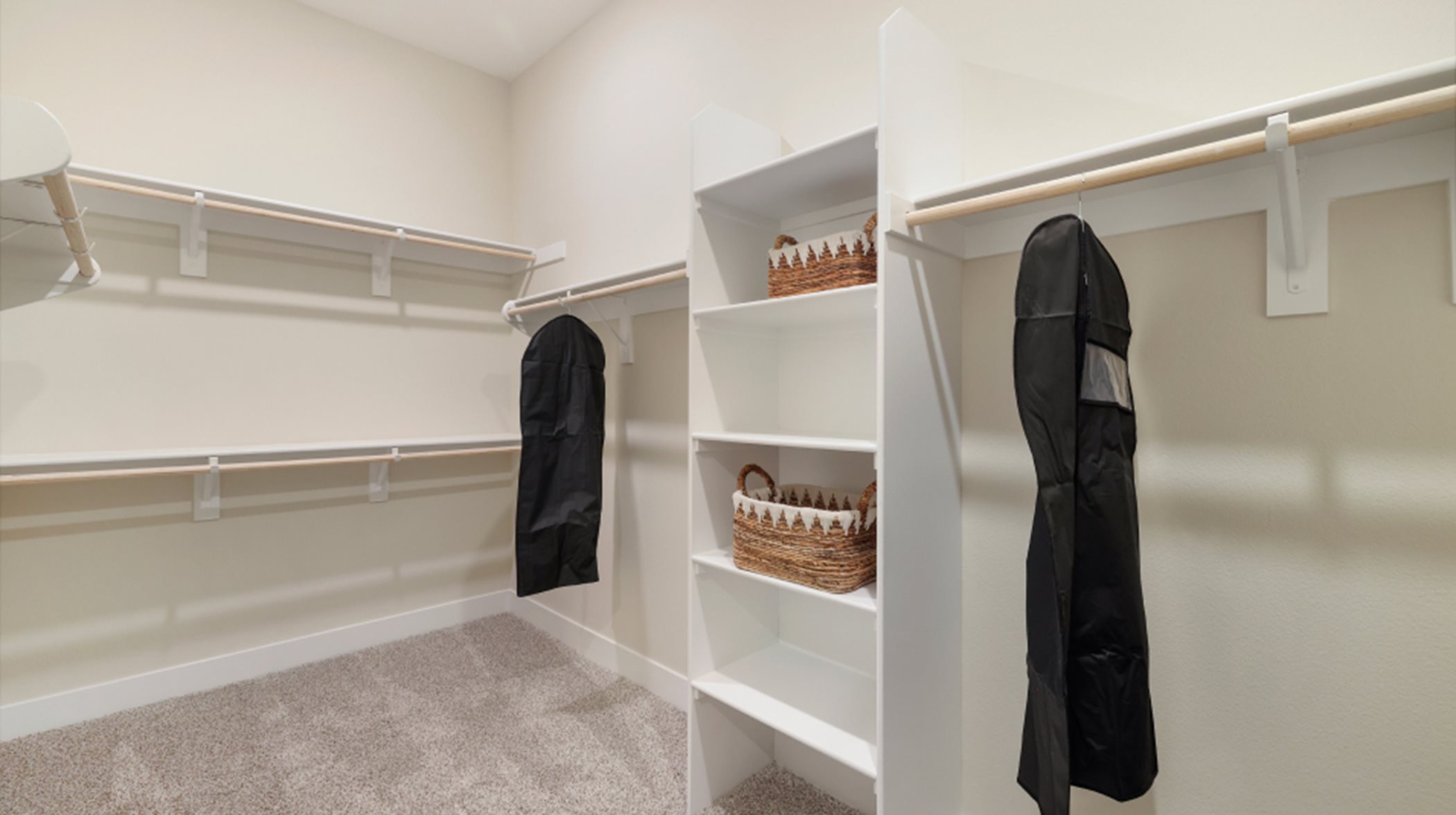 Owner's suite walk-in closet interior