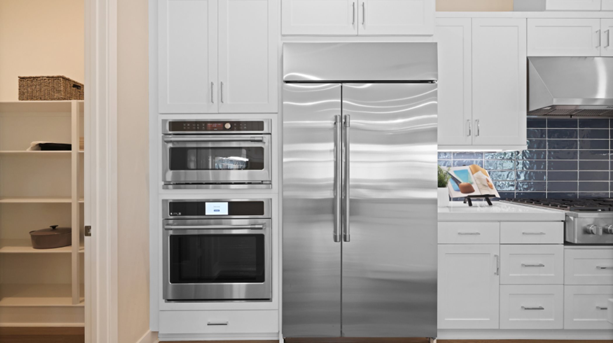 Fridge and in-wall oven