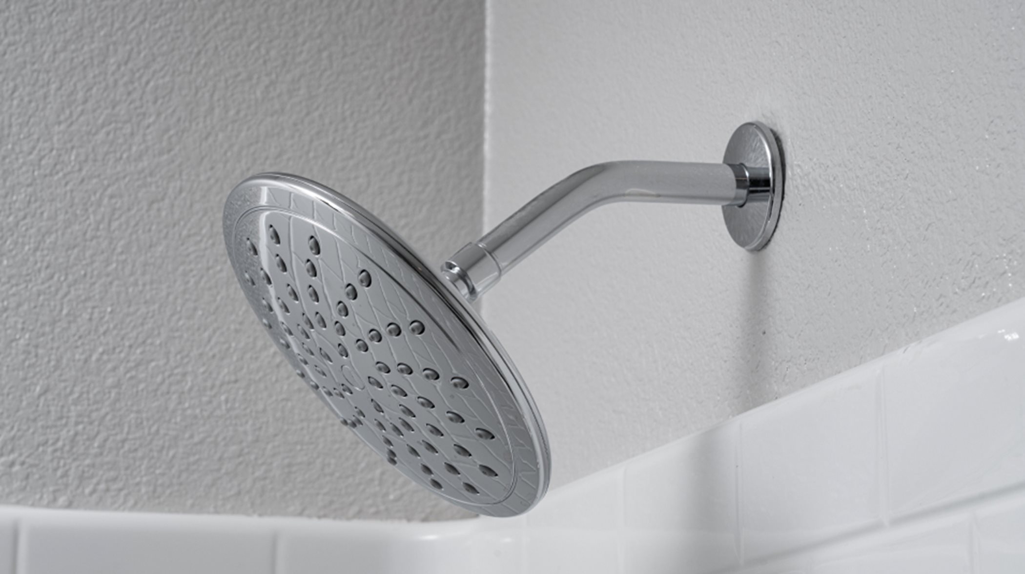 Close up of the shower head