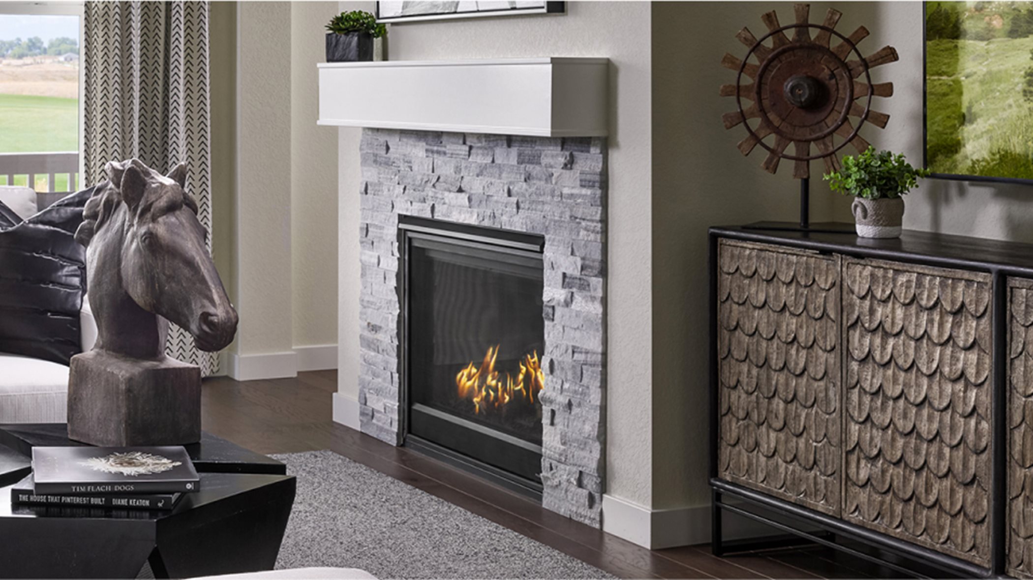 Heritage Todd Creek The Heritage Collection Hepburn Kitchen Gas Fireplace