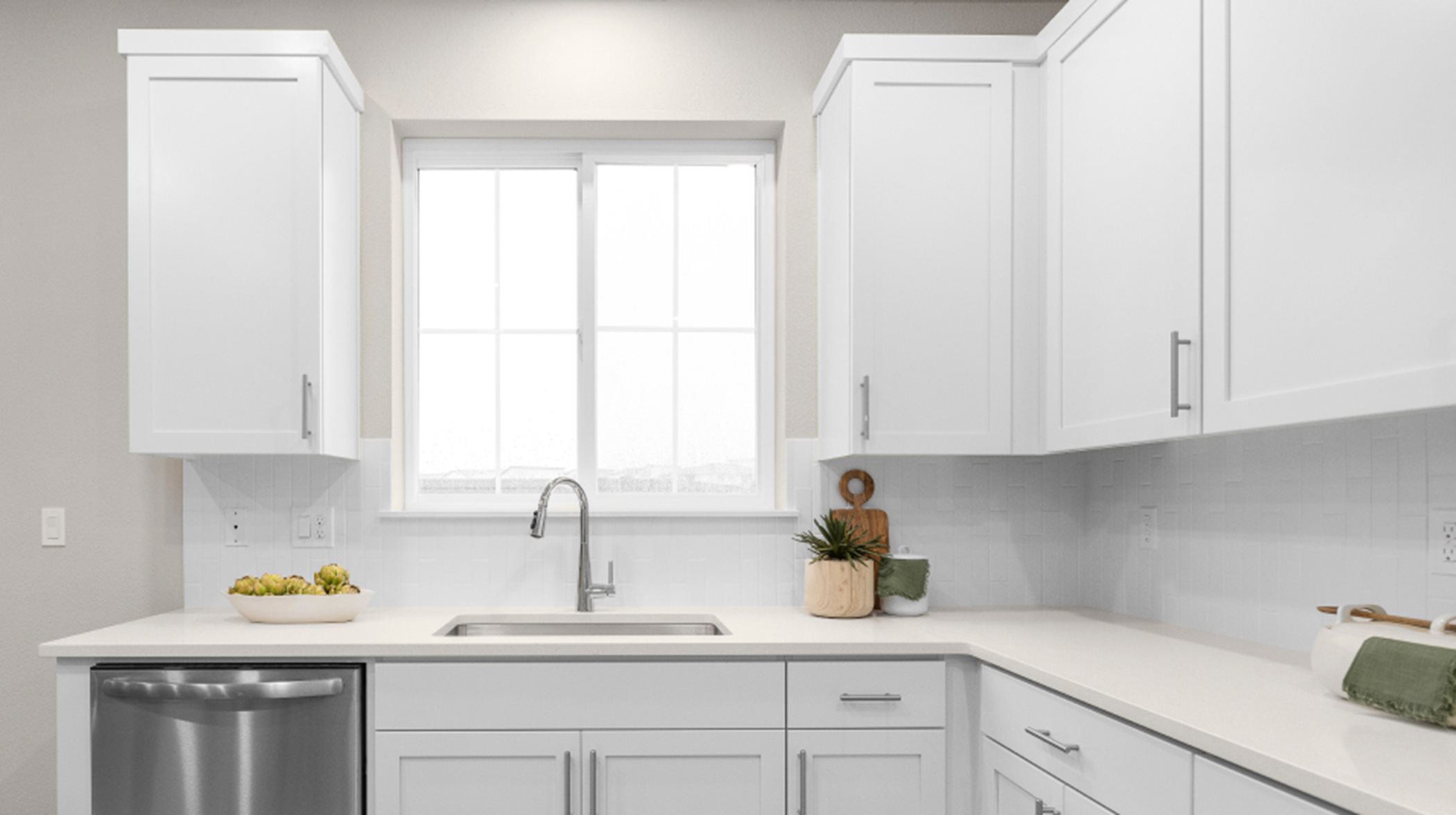 cabinetry and kitchen sink