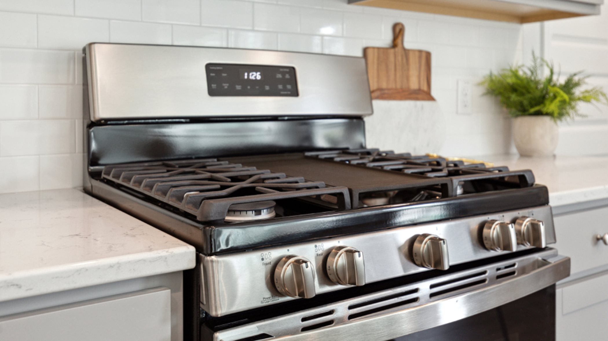 Kitchen stainless steel appliances