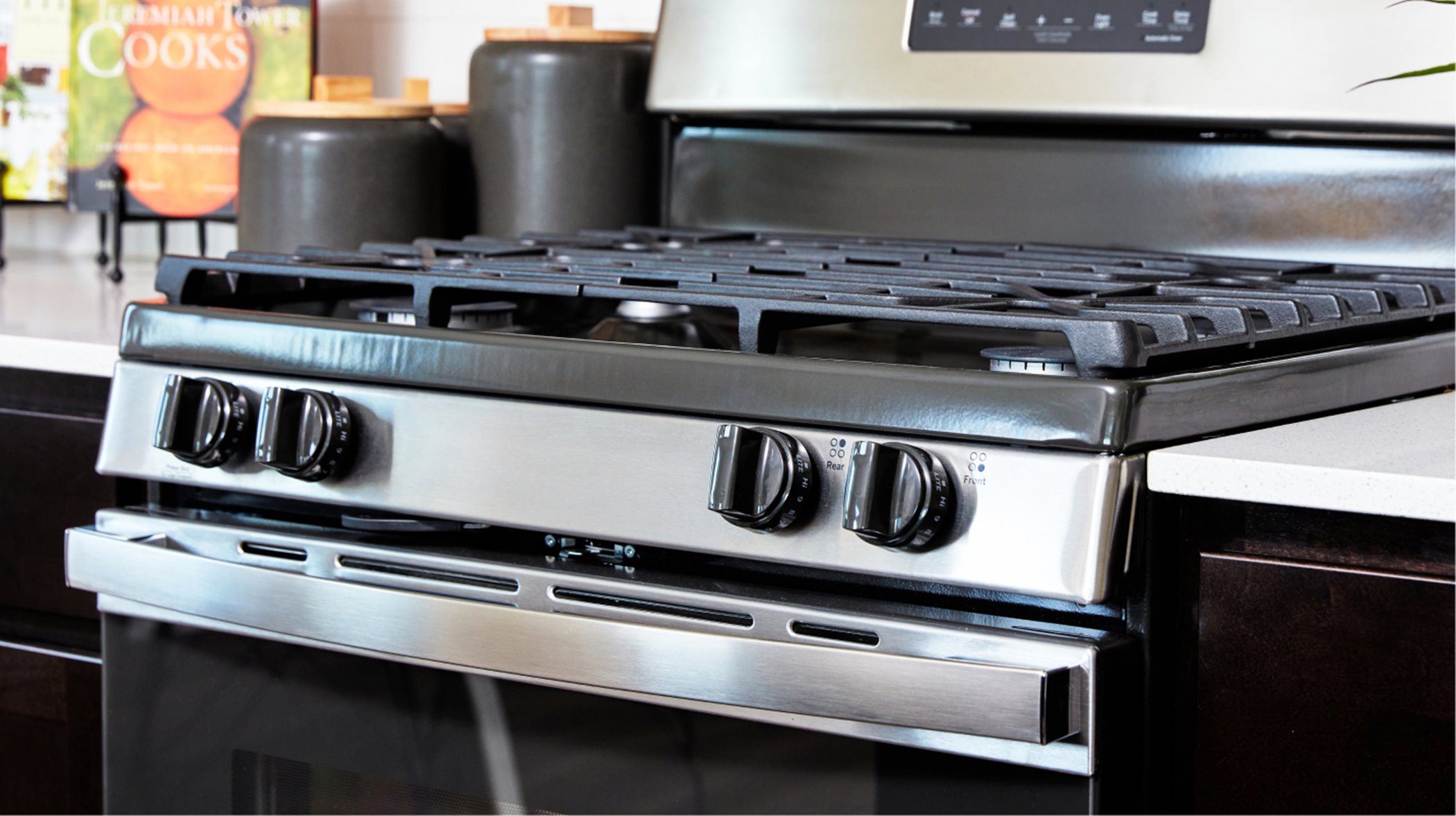 A set of brand-new appliances in the kitchen