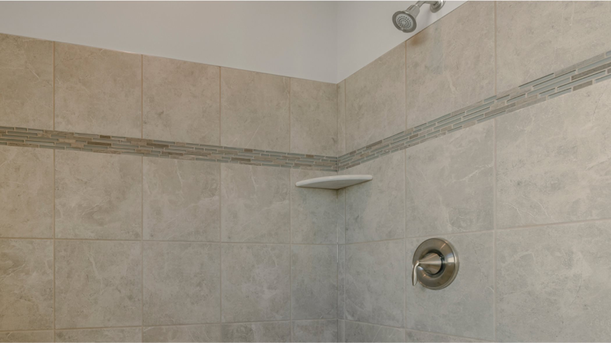 Chesapeake owners suite bathroom shower detail