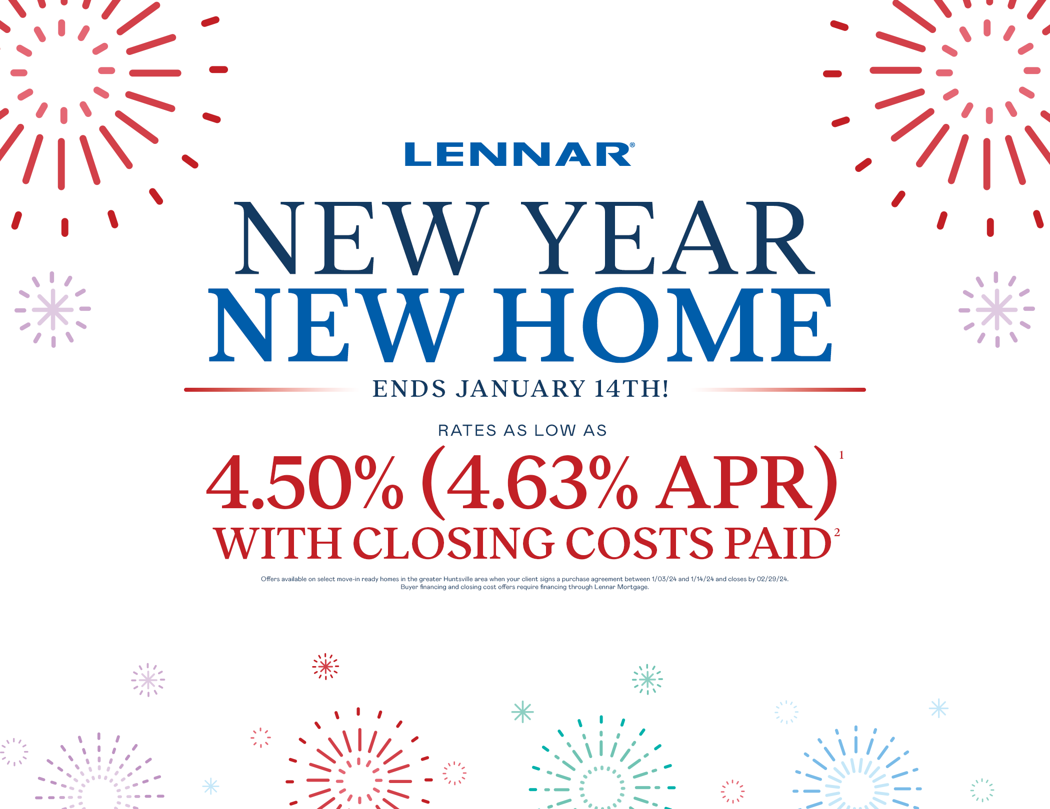 Lennar's New Year New Home Sale
