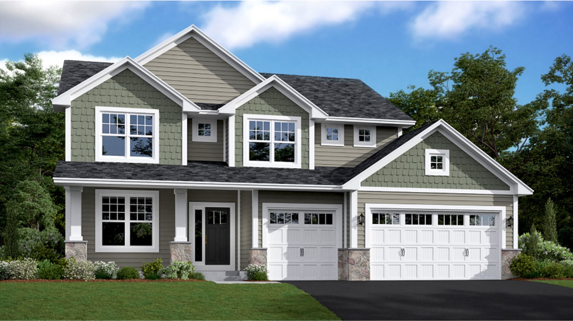 Lewis New Home Plan in Landmark Collection at Summerlyn