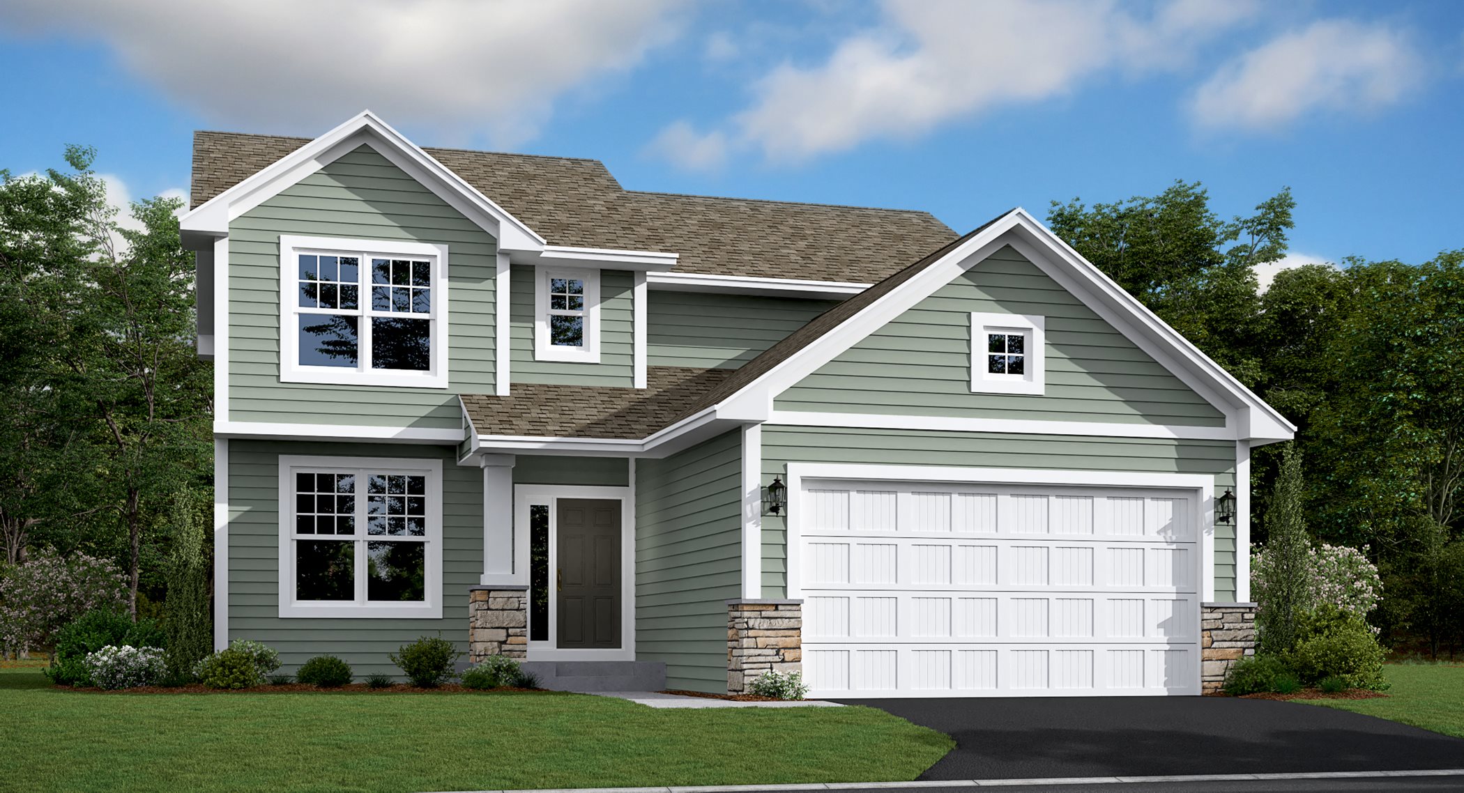 Columbus plan traditional exterior style