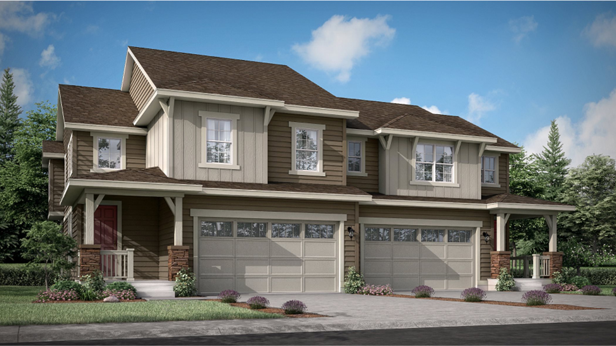 Buffalo Highlands Paired Homes Meridian Exterior C