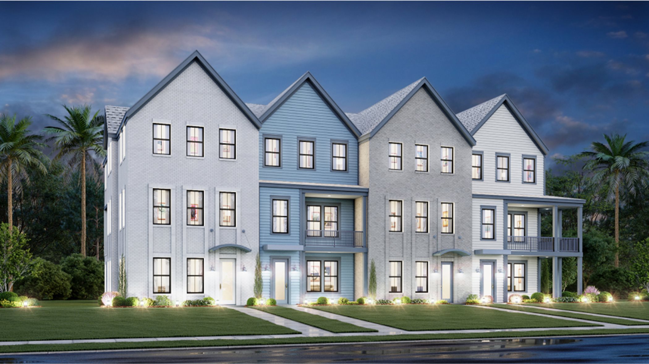 Midtown Townhomes Sawyer Four-Unit Townhome Building