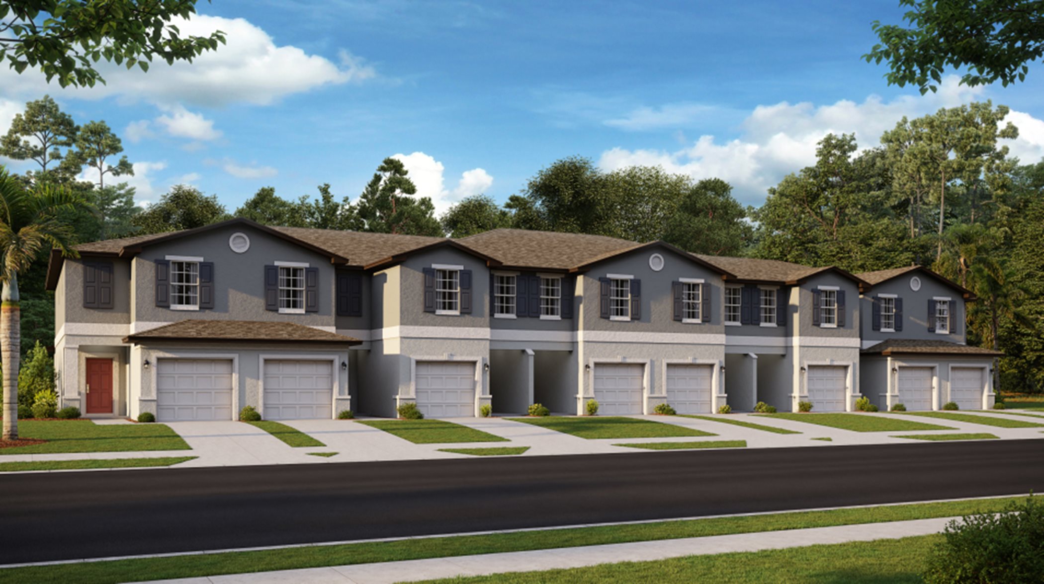 Hampton New Home Plan in The Townhomes at Willow Square