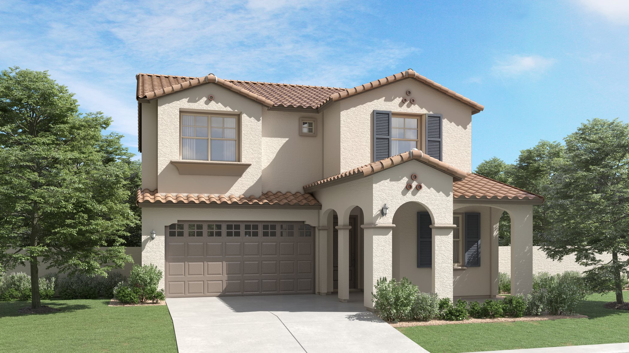 Spanish Colonial Exterior for Plan 3524